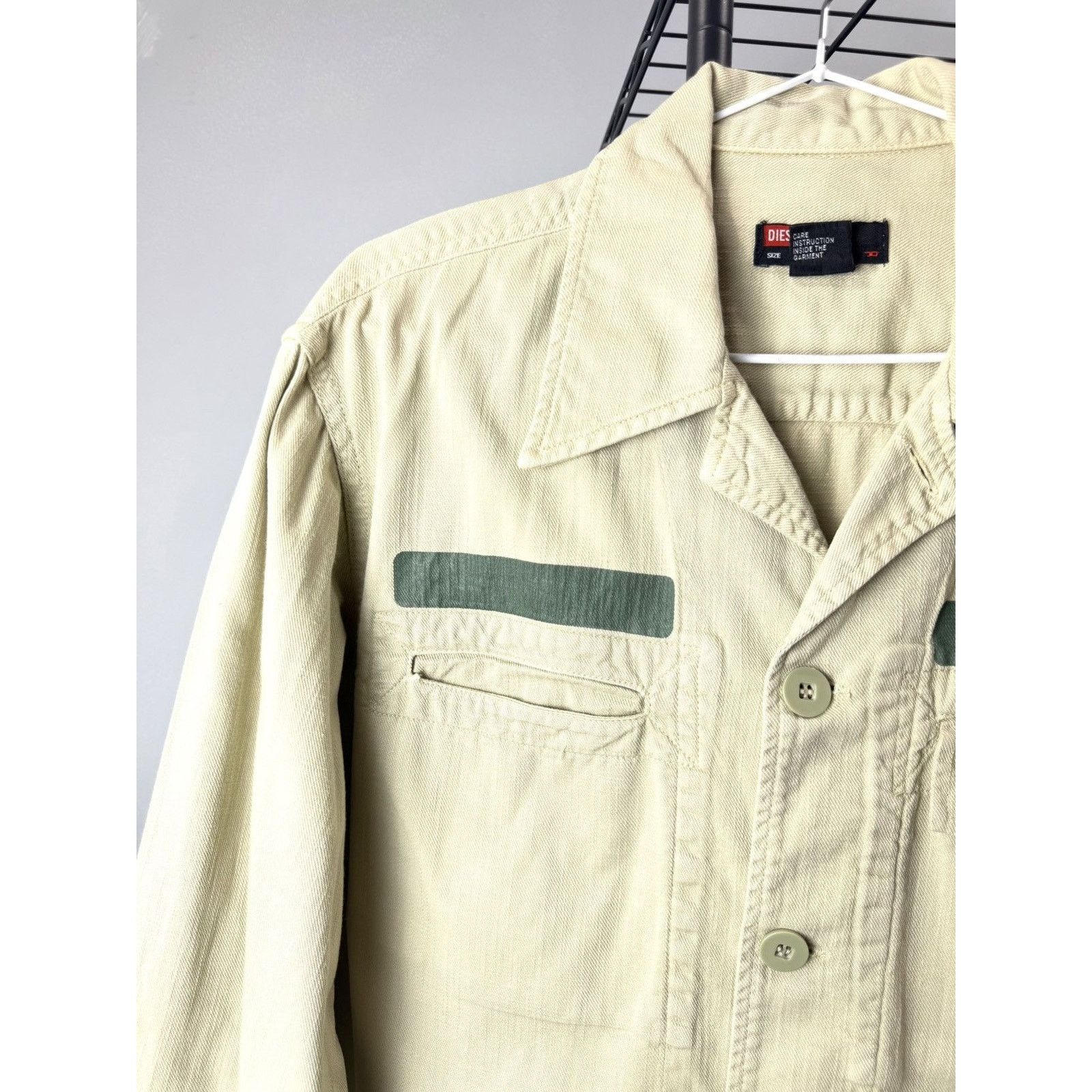 Diesel Rare Vintage Diesel Overshot Shirt Jacket Archive Black Gold Size US L / EU 52-54 / 3 - 4 Thumbnail
