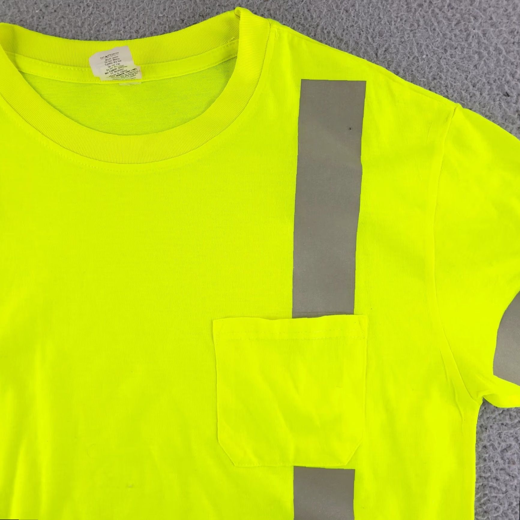 Vintage Radians Shirt Mens Large 3M Scotchlite Yellow Green Safety ANSI R 3 Size US L / EU 52-54 / 3 - 2 Thumbnail