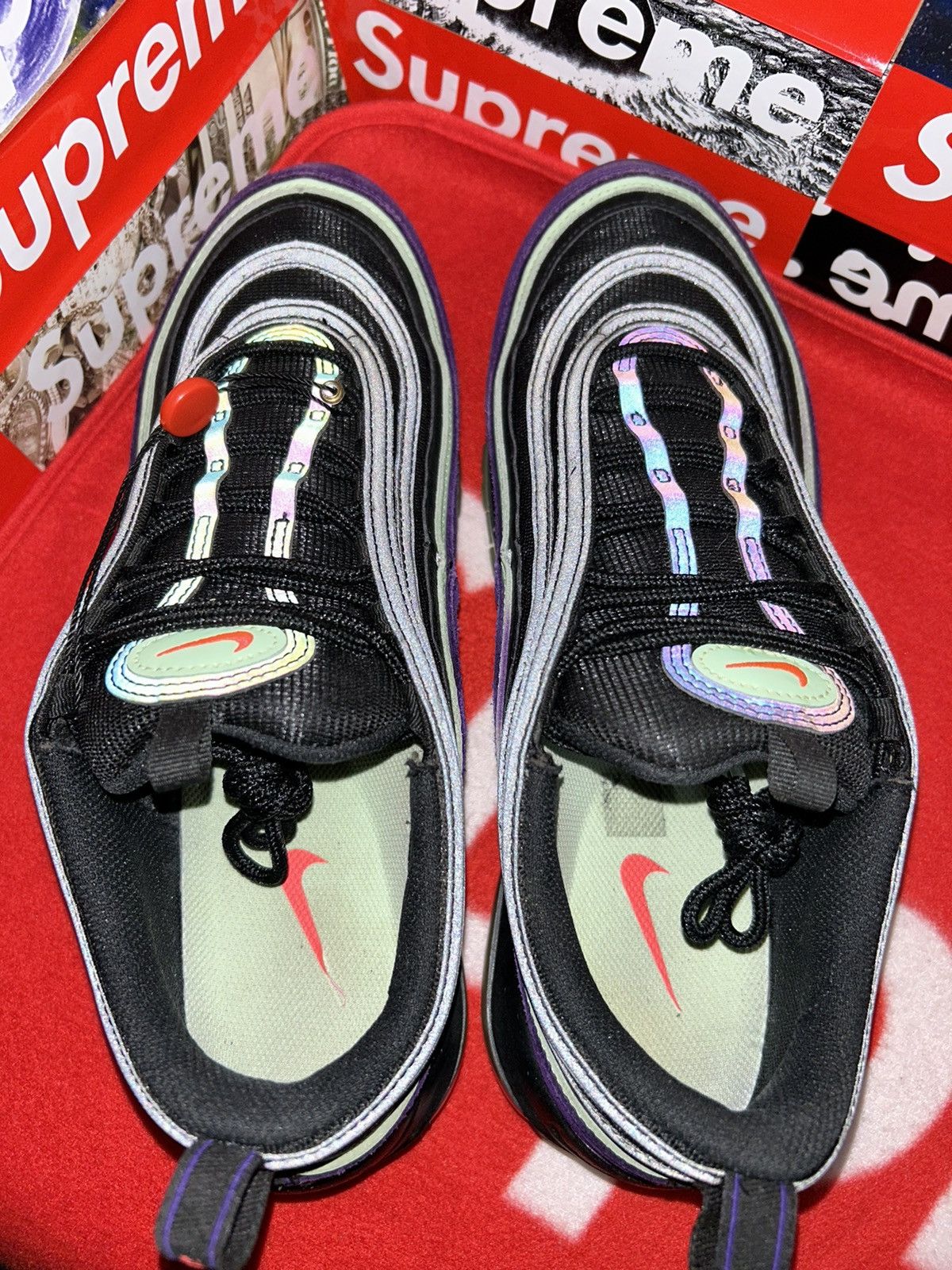 Nike Nike Air Max 97 Slime Halloween (2020) DC1500-001 size 11.5 Size US 11.5 / EU 44-45 - 4 Thumbnail