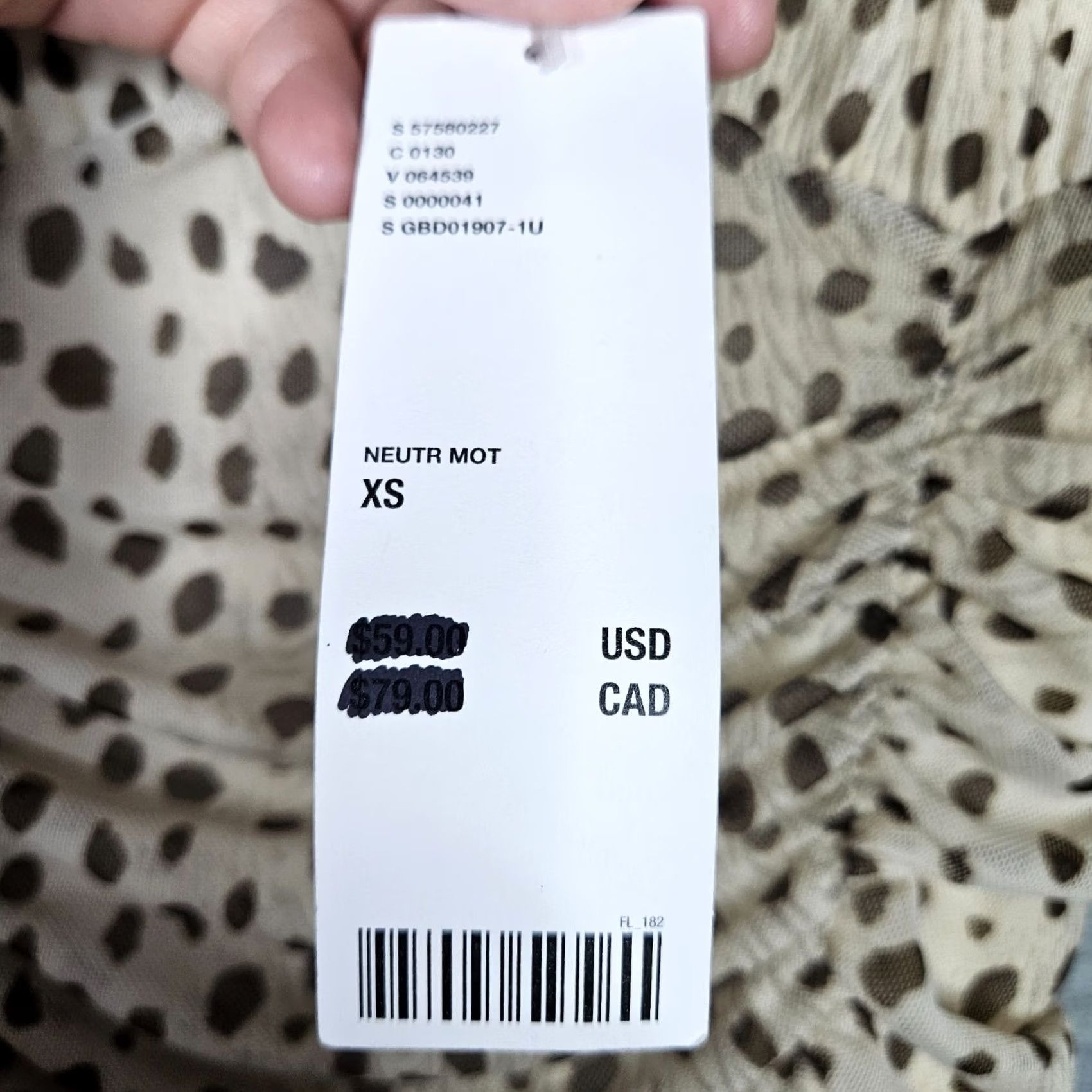 Urban Outfitters URBAN OUTFITTERS Mini Dress Animal Print Stretch Sleeveless XS Womens Multicolor Short Dress Size XS / US 0-2 / IT 36-38 - 4 Thumbnail