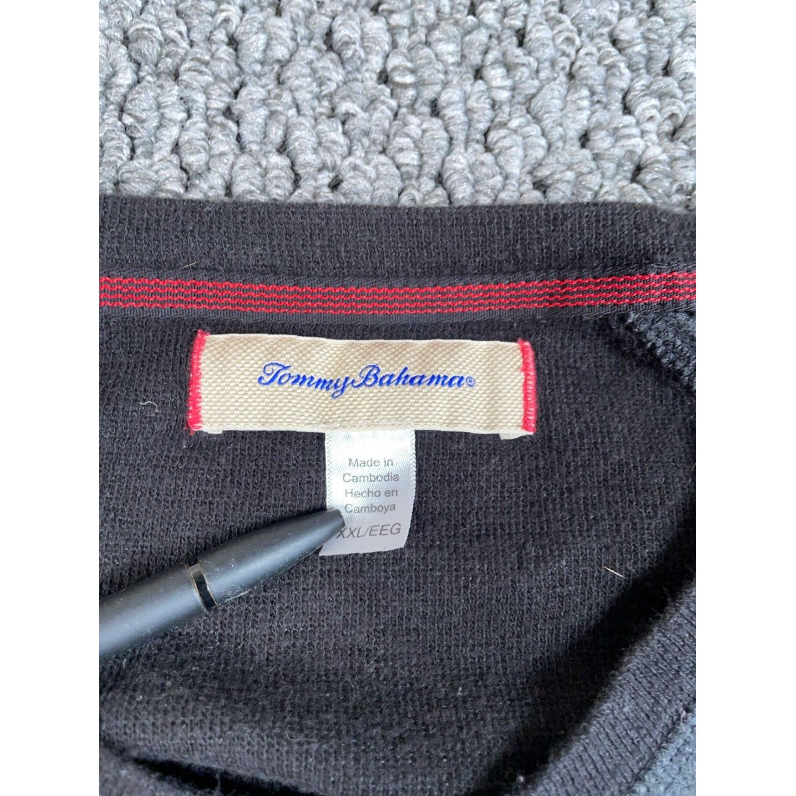 Tommy Bahama Tommy Bahama Sweater Adult 2XL Gray Crew Neck Long Sleeve Lightweight Pullover Solid Casual Size US XXL / EU 58 / 5 - 3 Thumbnail