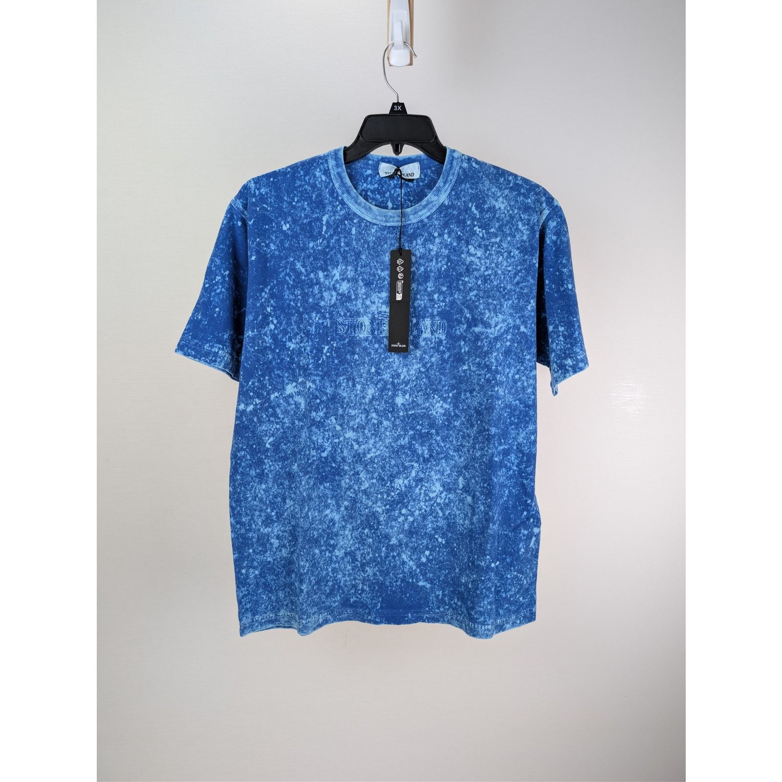 Stone Island o1rshd1 Tie-Dye Effect Stone Island Logo T-Shirt Navy/Blue Size US L / EU 52-54 / 3 - 8 Thumbnail