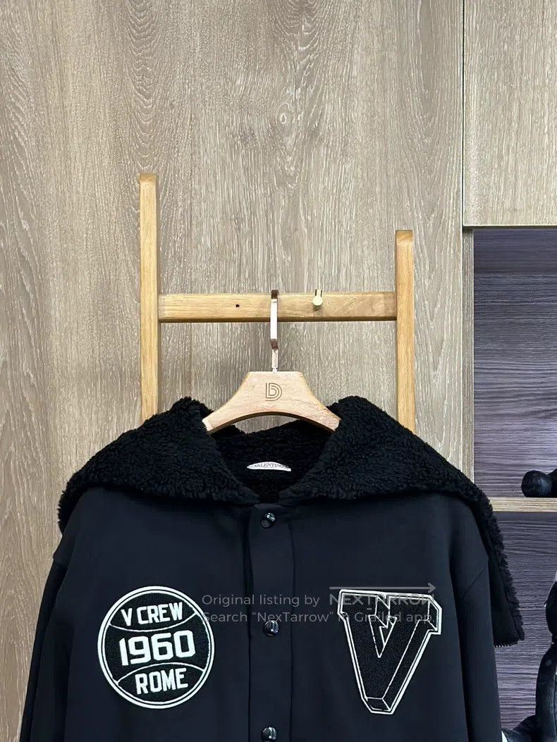 Valentino Valentino Black casual hooded collegiate jacket baseball u Size S / US 4 / IT 40 - 4 Thumbnail