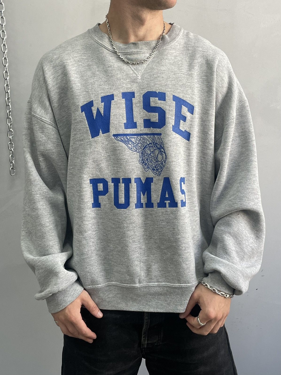Russell Athletic Blank Sweatshirt y2k russel athletic 90s retro Size US XL / EU 56 / 4 - 2 Thumbnail