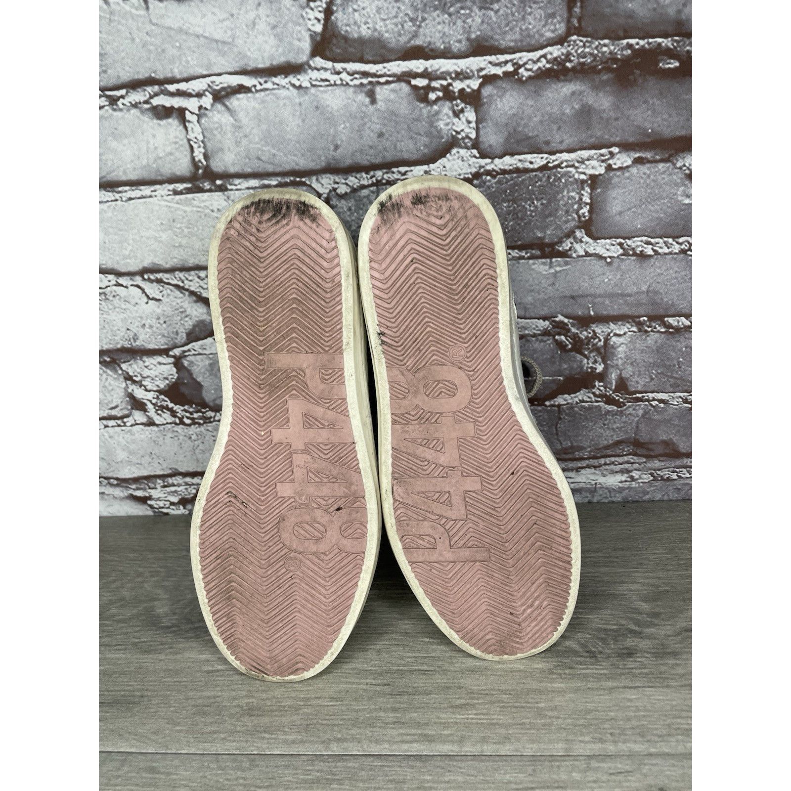P448 P448 Mid Skate Luxury Leather Styling Off-White Gray Lace Wo Size US 6.5 / IT 36.5 - 6 Thumbnail
