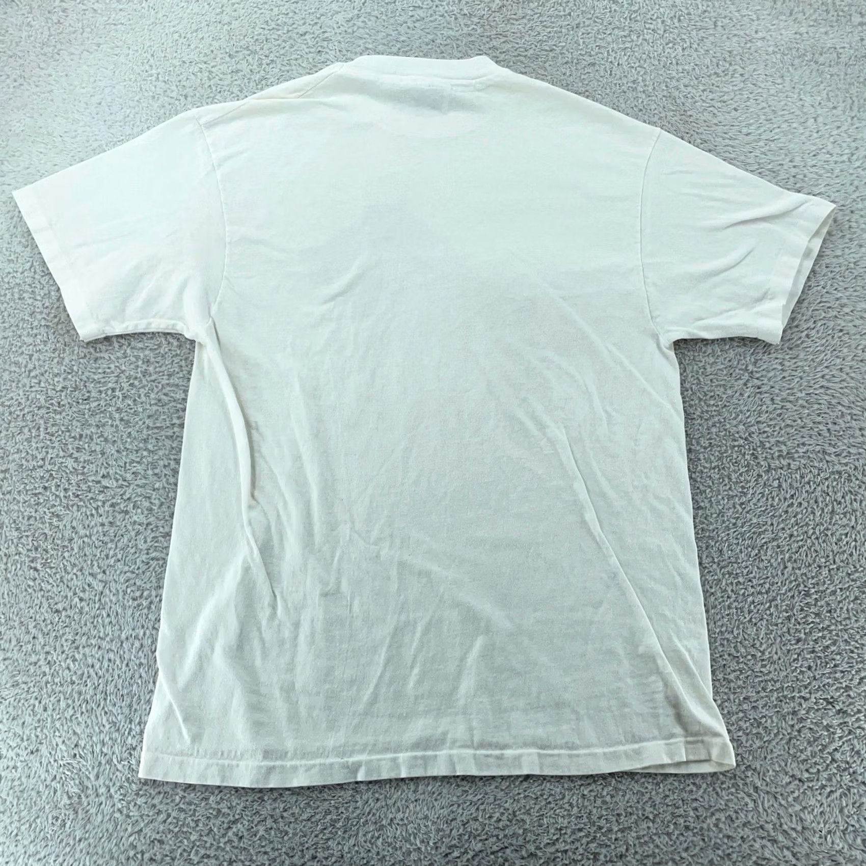Hanes VINTAGE Wolf Park T-Shirt Mens L White USA 90s Outdoor Graphic Print Hanes Shirt Mens Size US L / EU 52-54 / 3 - 6 Thumbnail