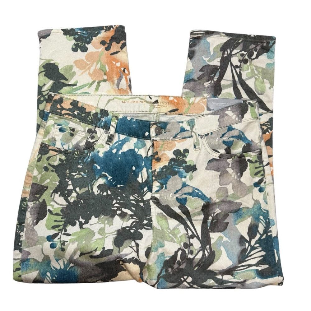 Chicos Chico's So Slimming Floral Girlfriend Crops Pants Size 2 US Size 36" / US 14 / IT 50 - 4 Thumbnail