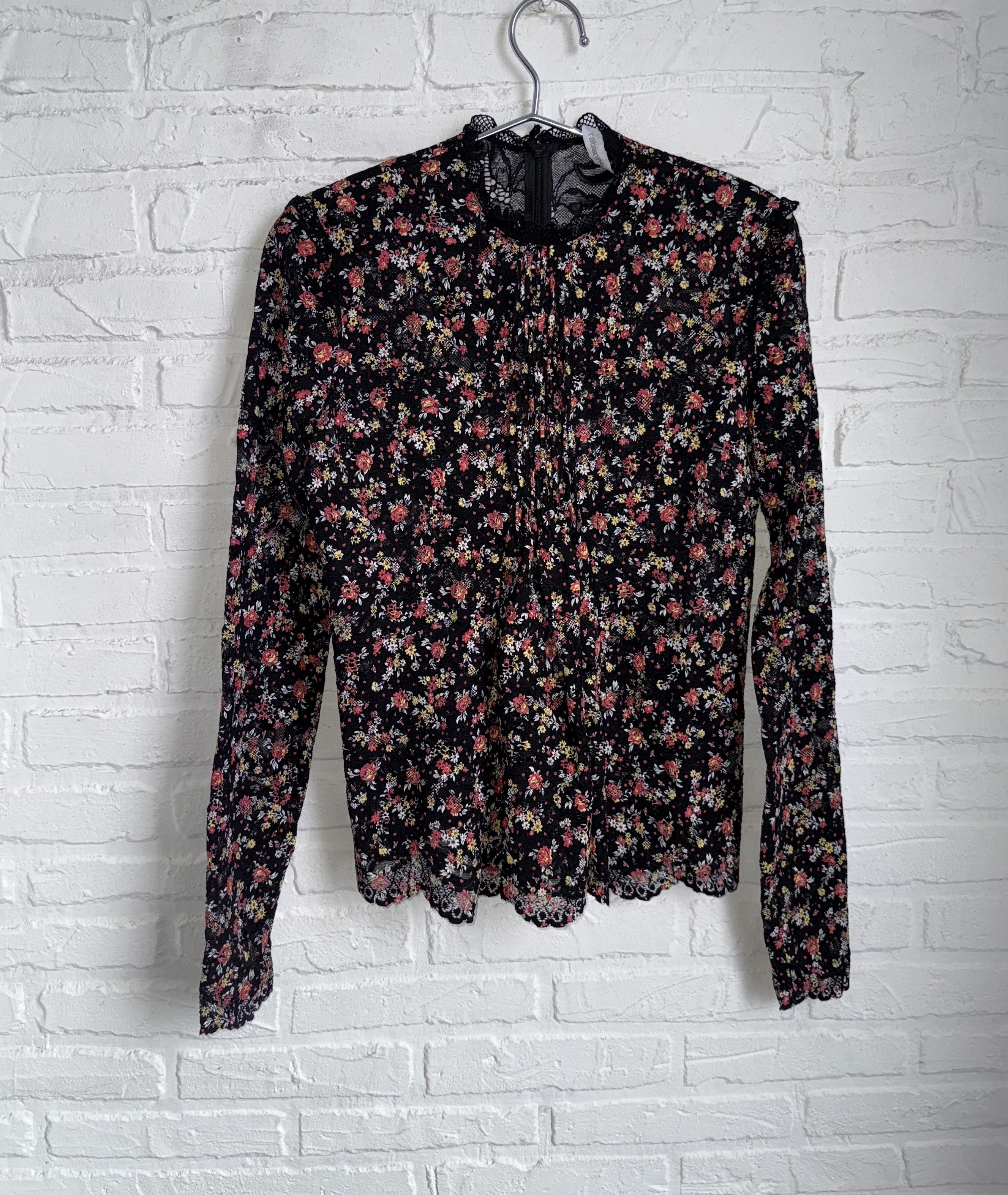 Paco Rabanne Rabanne Floral Lace Top & Skirt Set Black Size XS / US 0-2 / IT 36-38 - 2 Thumbnail