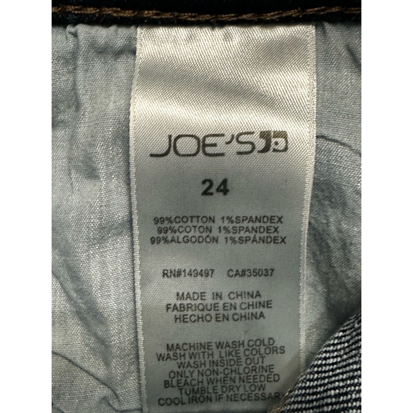 Joe's Joes Jeans Jean Shorts Cuffed Dark Whiskered Raw Hem 24 New Size 24" / US 00 / IT 34 - 10 Thumbnail
