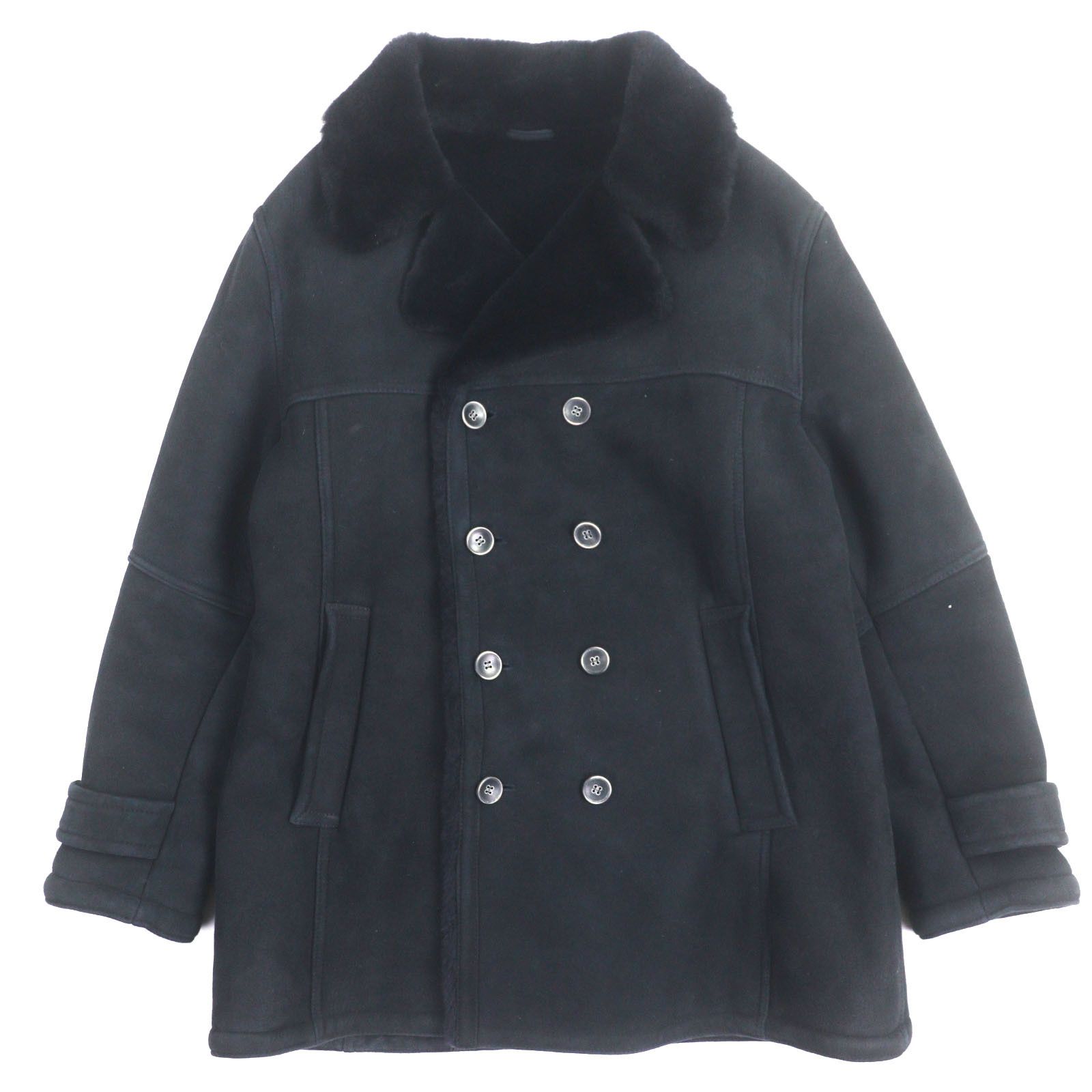 Other Other EMMETI Mouton Double-breasted Coat Leather Outerwear DUTY FREE for USA Size ONE SIZE - 1 Thumbnail