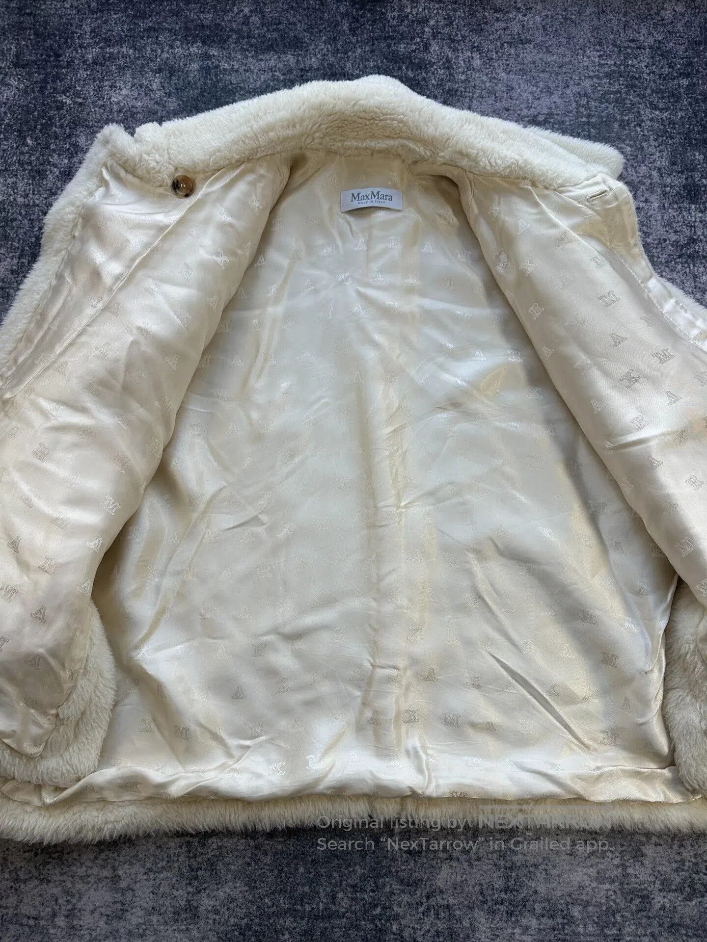 Max Mara MaxMara White Teddy Cape Cloak. Size XXS / US 00 / IT 34 - 3 Thumbnail