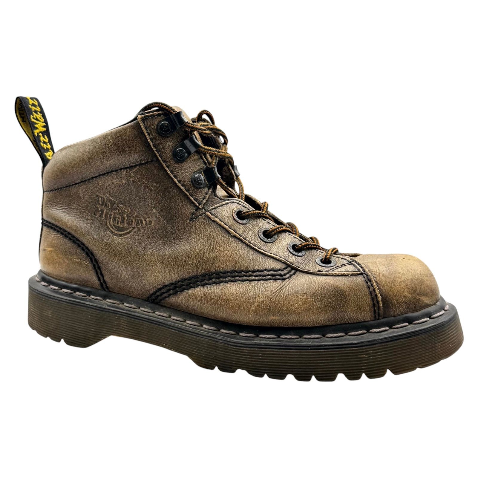 Dr. Martens Dr Martens Work Boots Leather Distressed Brown Grunge 8 Size US 8 / EU 41 - 1 Thumbnail