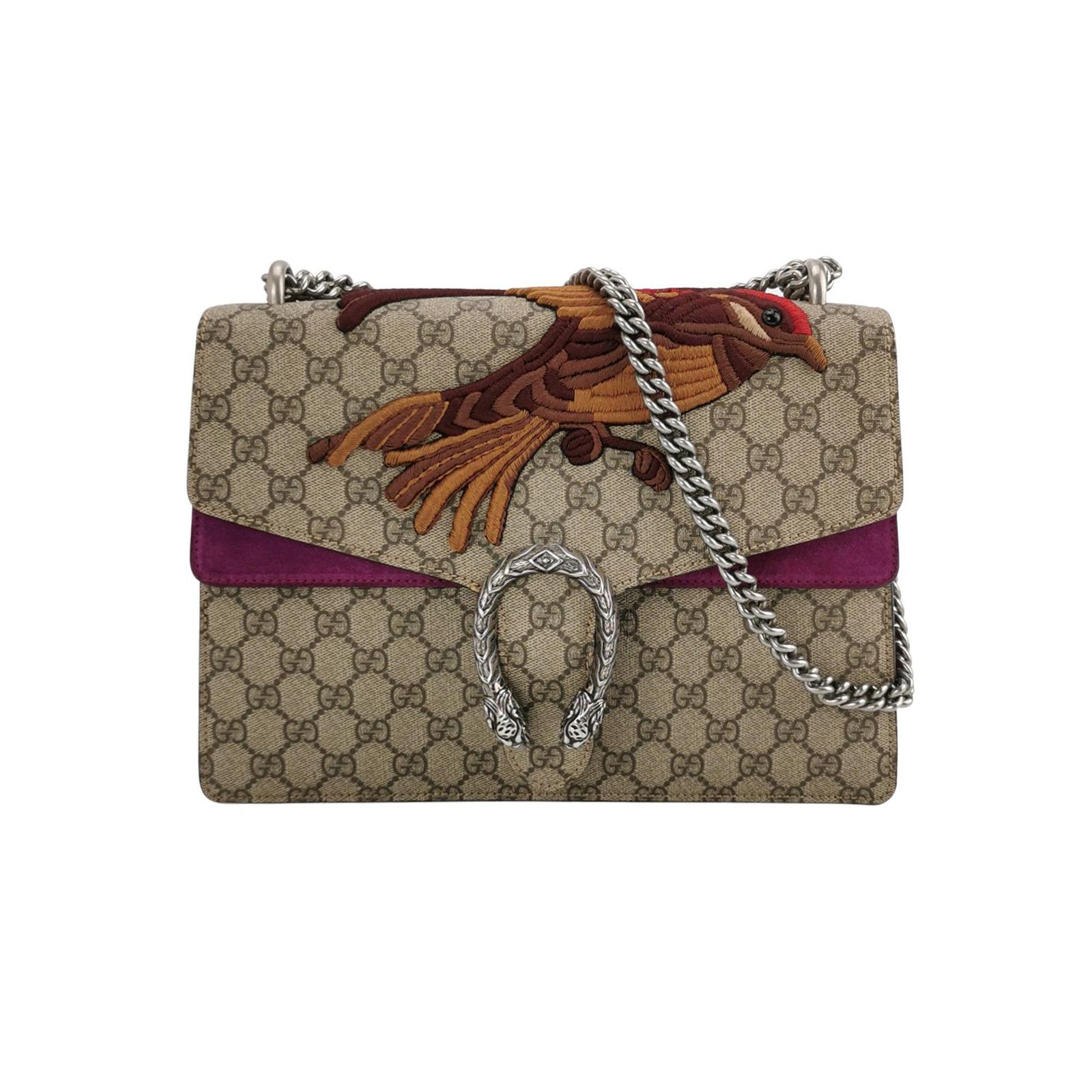 Gucci Gucci Dionysus Embroidered Bird Shoulder Bag Size ONE SIZE - 1 Thumbnail