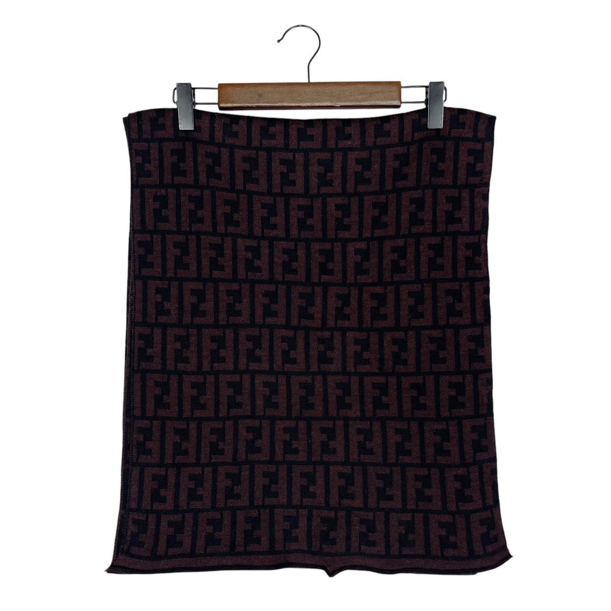 Fendi × Vintage Vintage Fendi Zucca All Over Print Scarf Muffler Size ONE SIZE - 2 Thumbnail