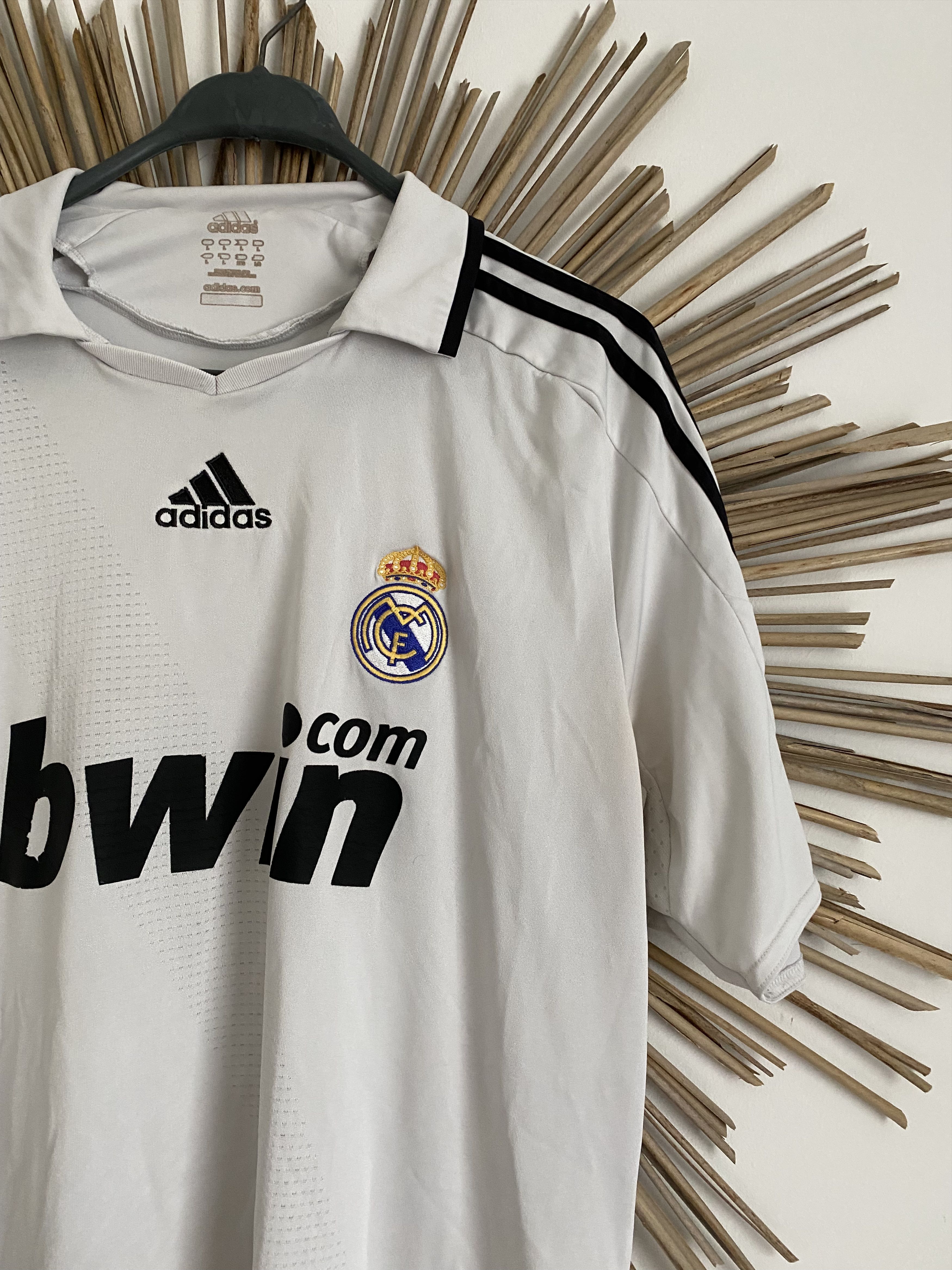 Adidas Real Madrid 2008 2009 adidas home football soccer jersey Size US L / EU 52-54 / 3 - 2 Thumbnail