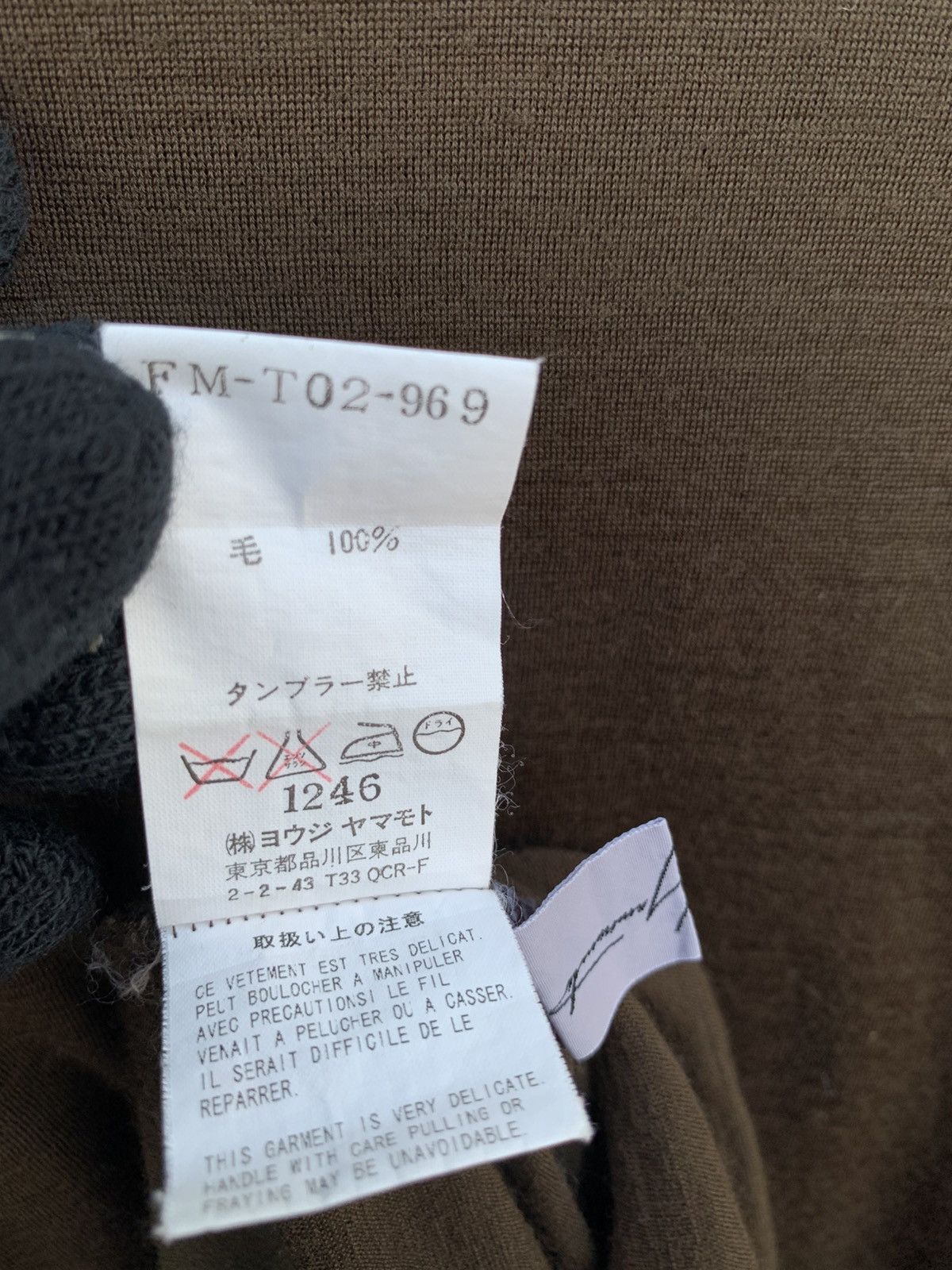 Yohji Yamamoto Vintage Yohji Yamamoto Long Sleeve Tshirts Size US M / EU 48-50 / 2 - 12 Thumbnail