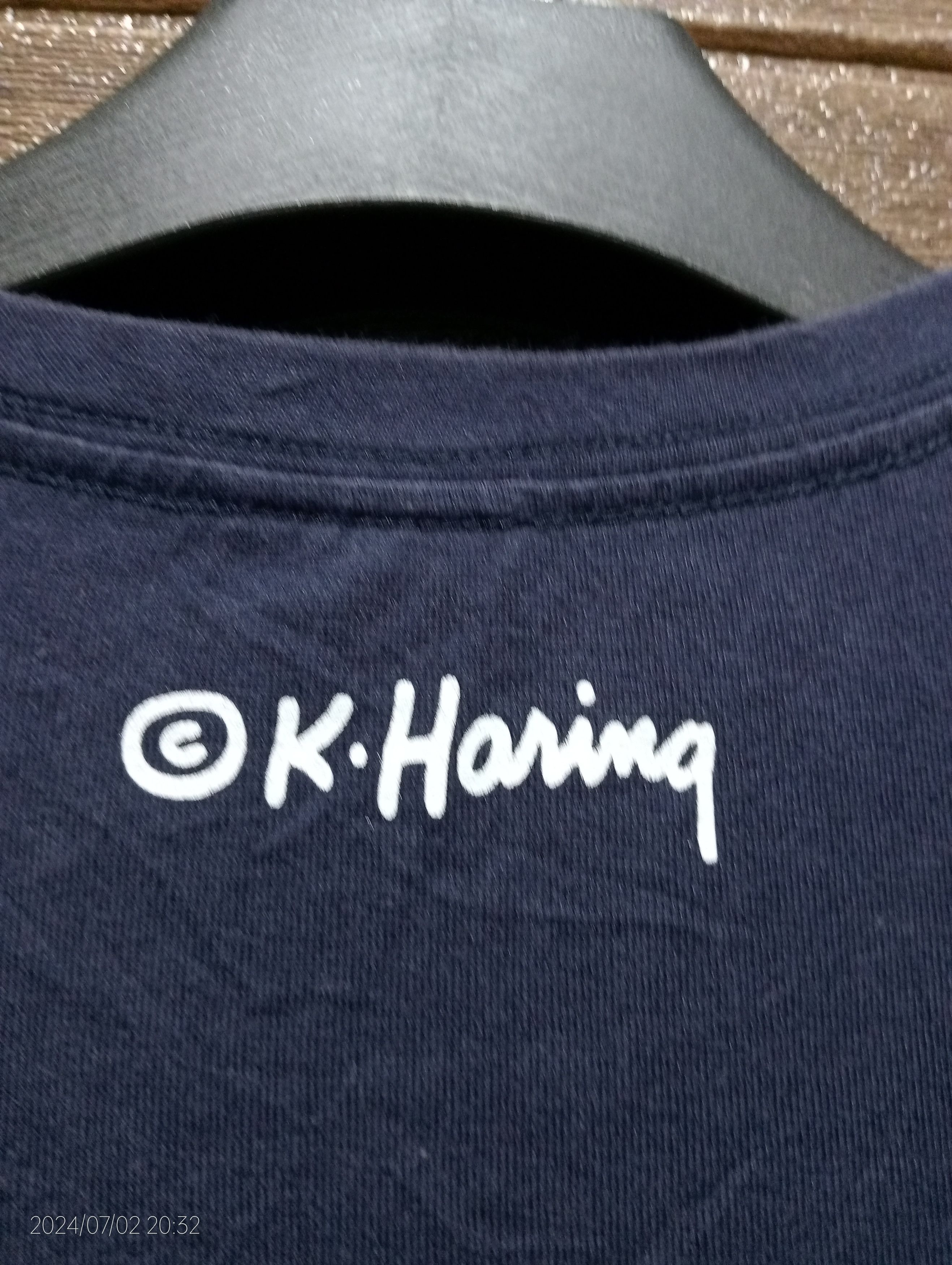 Keith Haring Keith Haring Crossed Fingers Long Sleeve Art Tshirt Size US M / EU 48-50 / 2 - 9 Thumbnail