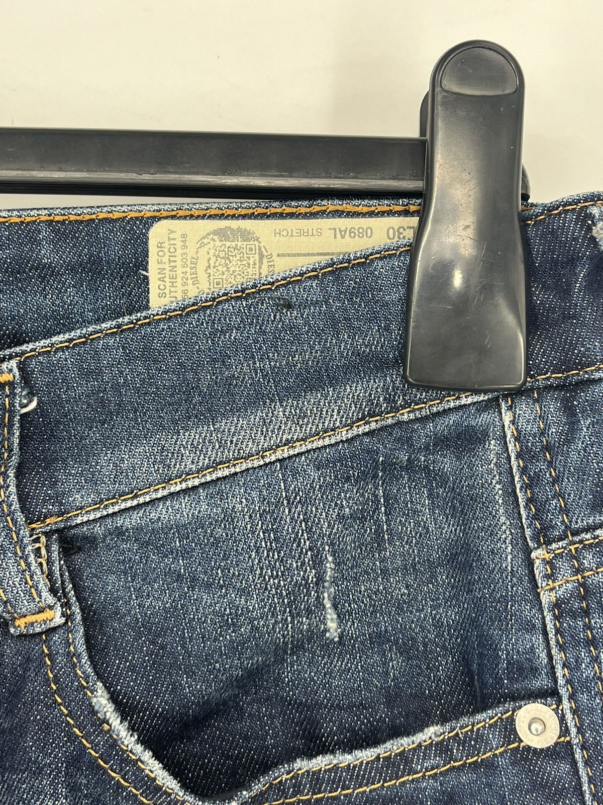 Diesel × Vintage Vintage Y2K Men’s Diesel Distressed Patchwork Denim Jeans Size US 30 / EU 46 - 9 Thumbnail