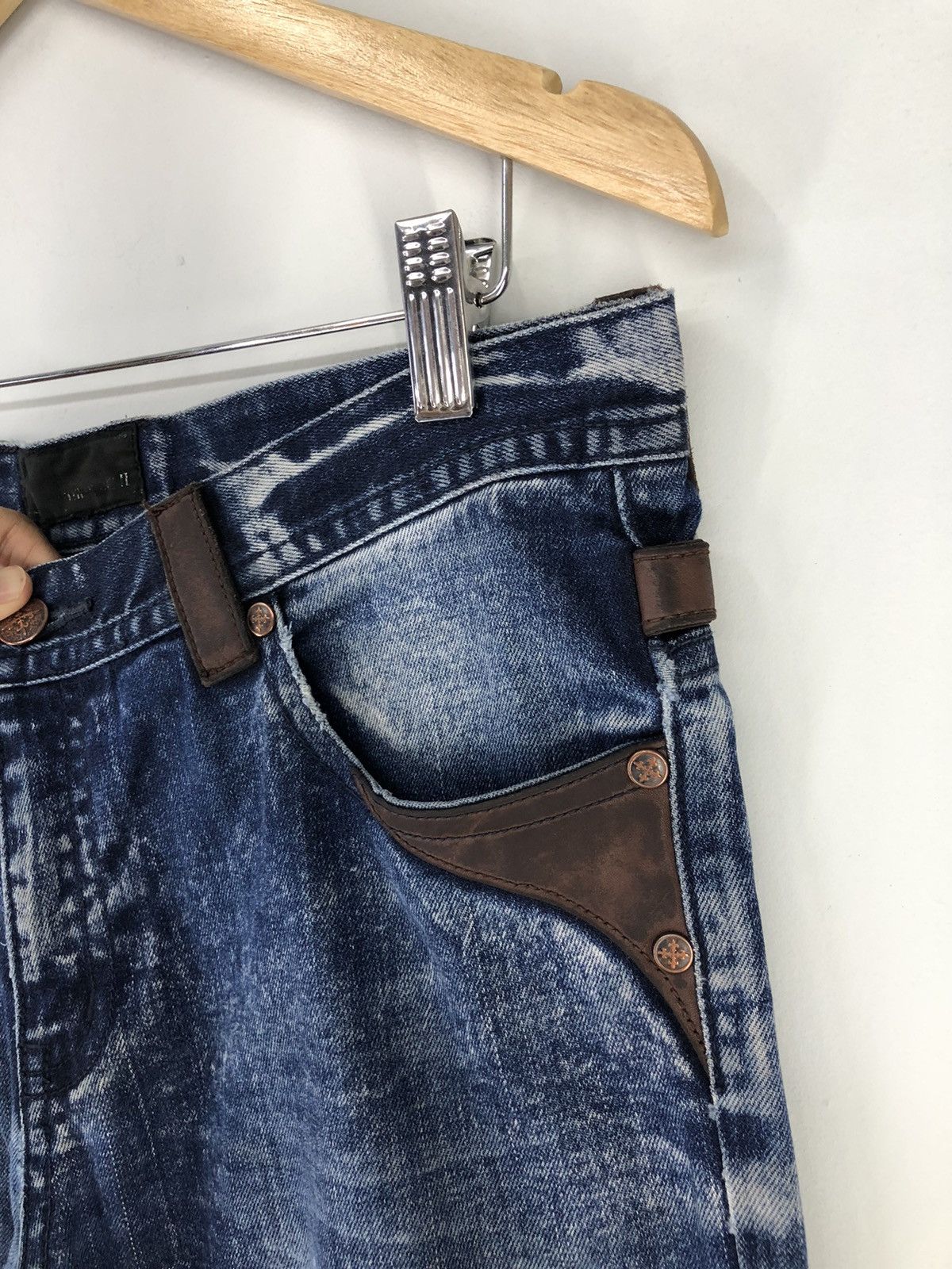Japanese Brand Japanese Brand Chil Deric ll Distressed Faded Blue Jeans Size US 32 / EU 48 - 8 Thumbnail