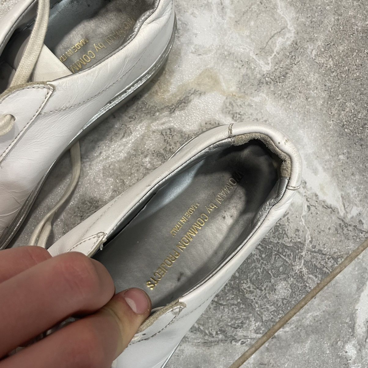 Common Projects Common Projects Achilles Low Grey silver shoes sneakers boot Size US 6 / EU 39 - 6 Thumbnail