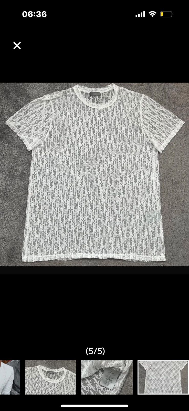 Dior Dior sheer tee Size US L / EU 52-54 / 3 - 5 Thumbnail