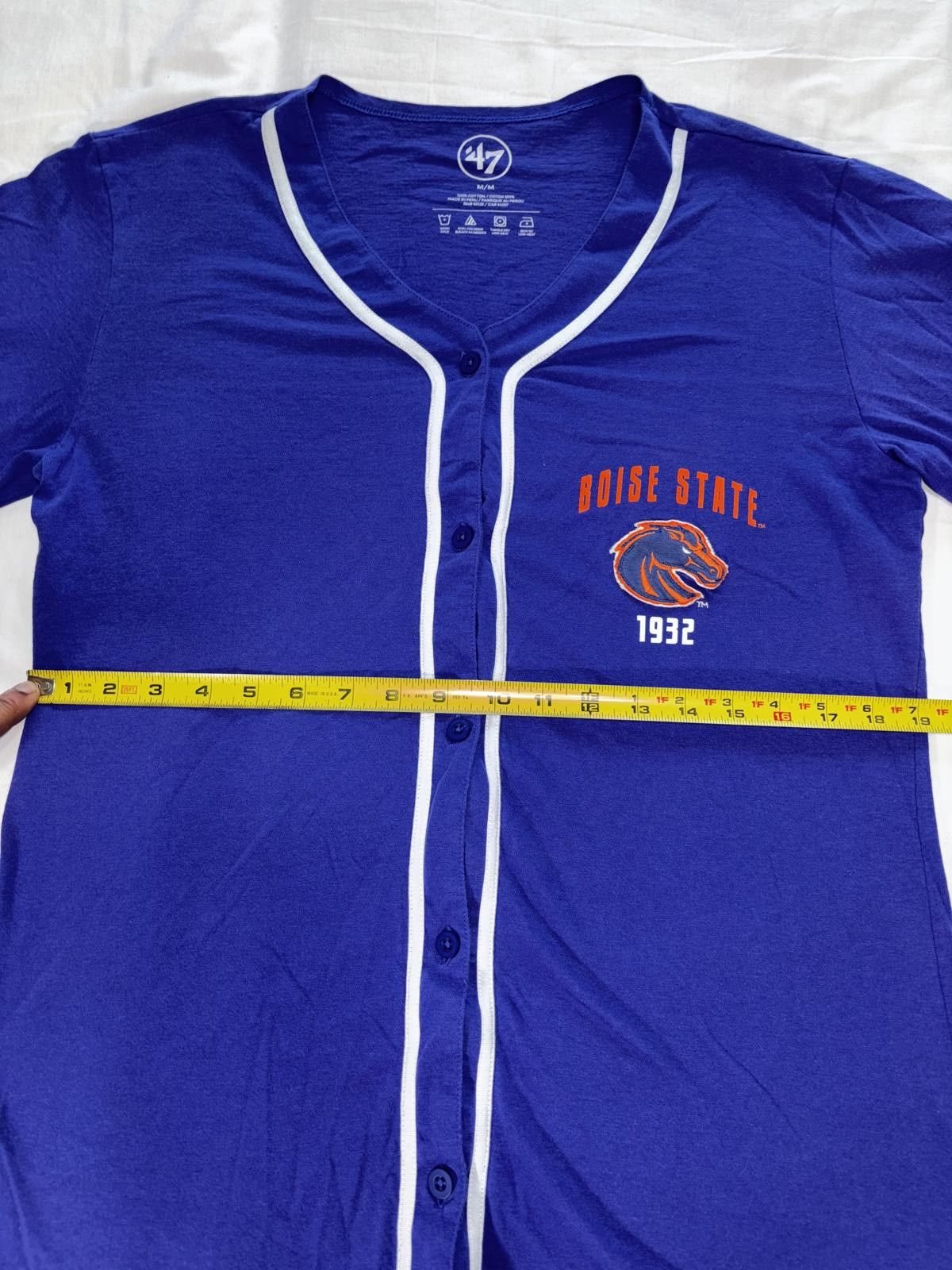 47 Boise State Broncos Women's Button-Up Tee - Blue Size M / US 6-8 / IT 42-44 - 11 Thumbnail