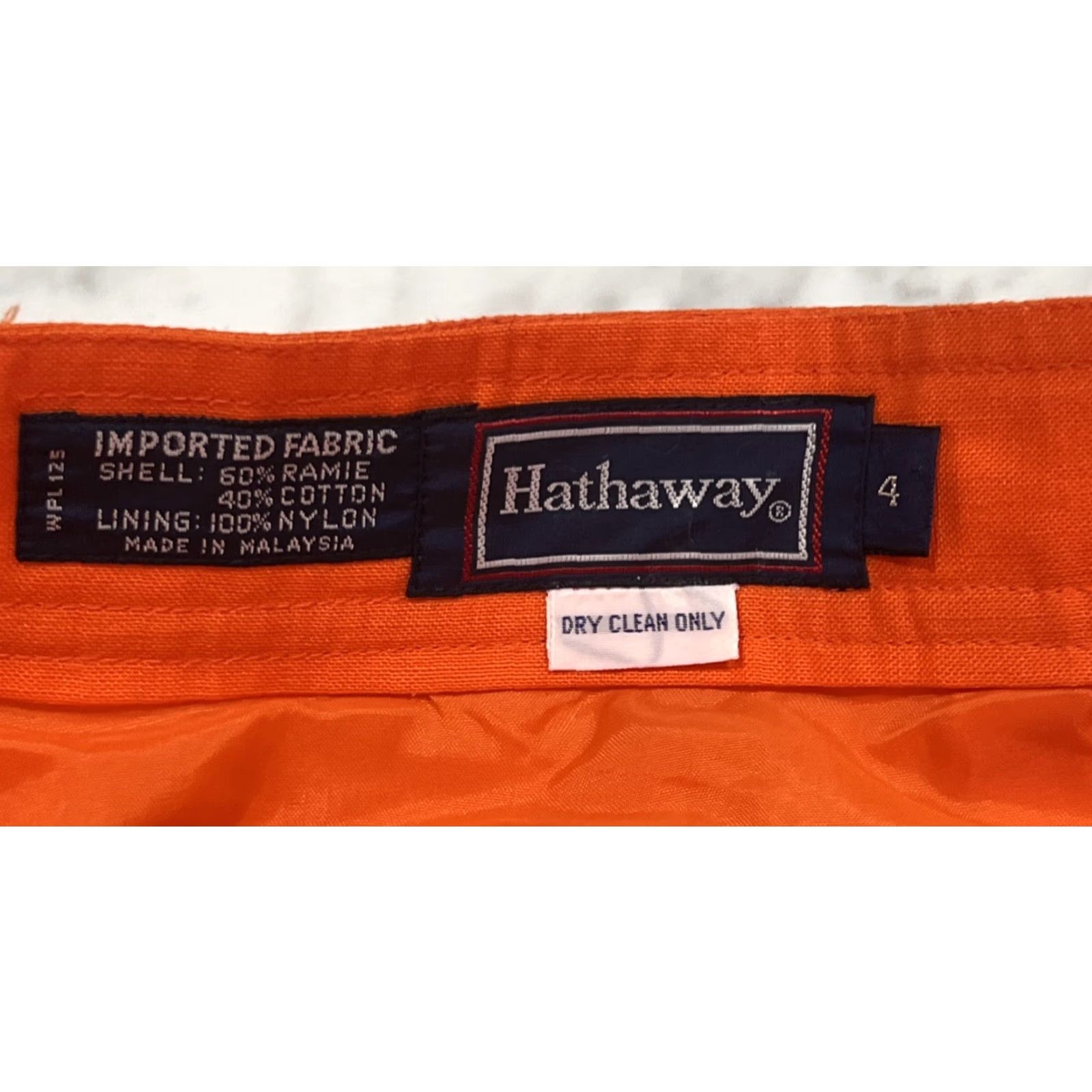 Vintage VINTAGE Hathaway Pencil Long Skirt Size 4 Front Button Up Lined Paprika P250 NWT Women Skirt Long, 90s, Fall, Spring, Summer Womens Size 27" / US 4 / IT 40 - 8 Thumbnail