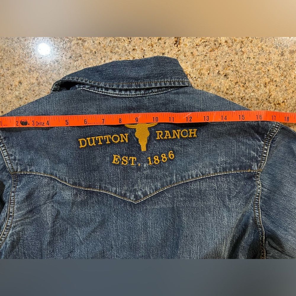 Other Yellowstone Dutton Ranch Western Denim Shirt Snap Button S Size US S / EU 44-46 / 1 - 5 Thumbnail