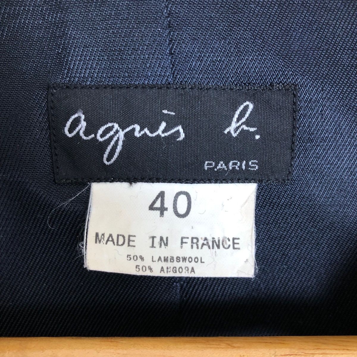 Designer × agnes b. Vintage Agnes B Paris Lambswool Angora Coat Light Jacket Size M / US 6-8 / IT 42-44 - 8 Thumbnail