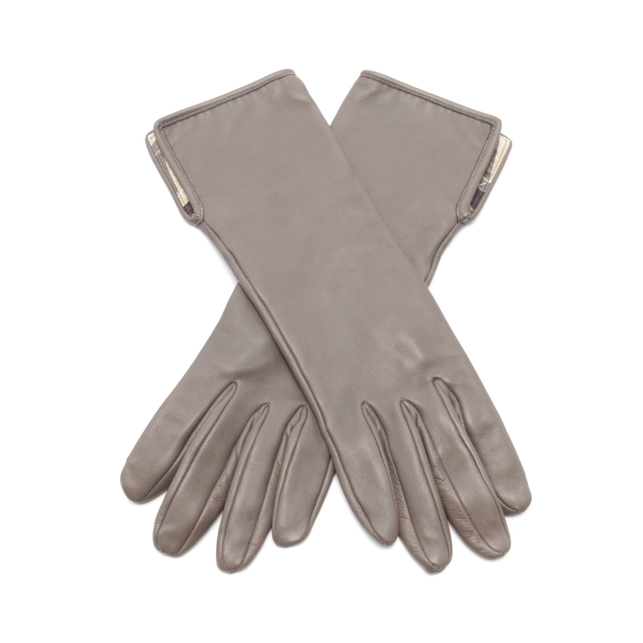 Hermes Hermes Gloves Glove Leather Gray Size ONE SIZE - 1 Thumbnail