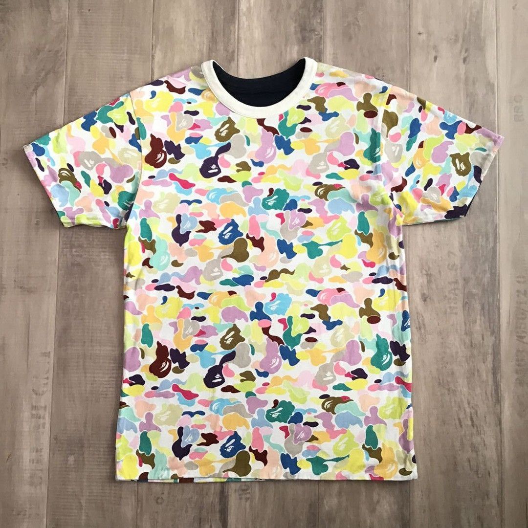 Bape 🔥Reversible🔥 BAPE multi camo T-shirt a bathing ape NIGO Size US M / EU 48-50 / 2 - 2 Thumbnail