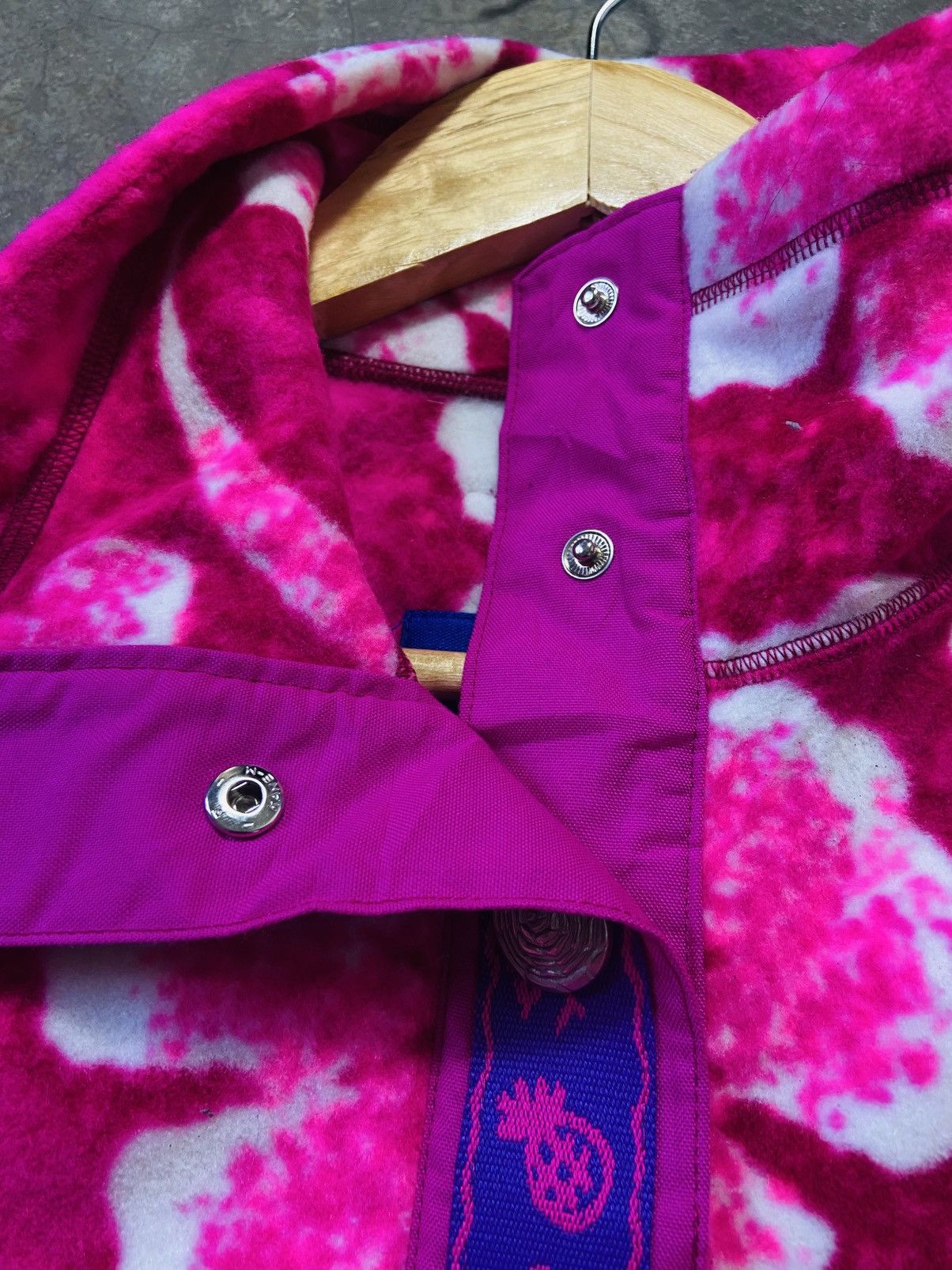 Japanese Brand Vintage Fiore Half Snap Button Fleece Size US L / EU 52-54 / 3 - 9 Thumbnail