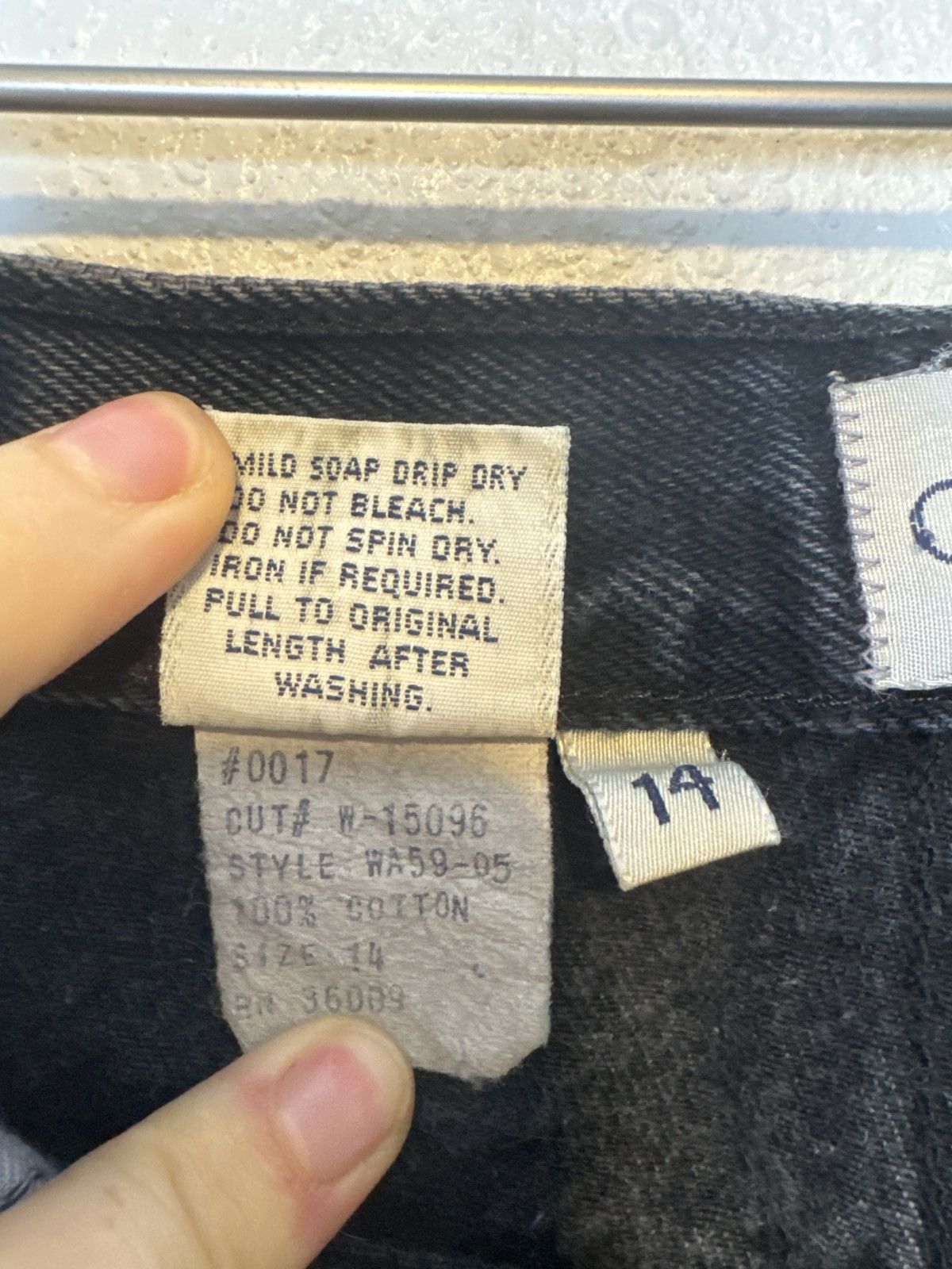 Calvin Klein Vintage 90s CK Calvin Klein USA Black Wash Straight Leg Cotton Size 14 Size 36" / US 14 / IT 50 - 4 Thumbnail