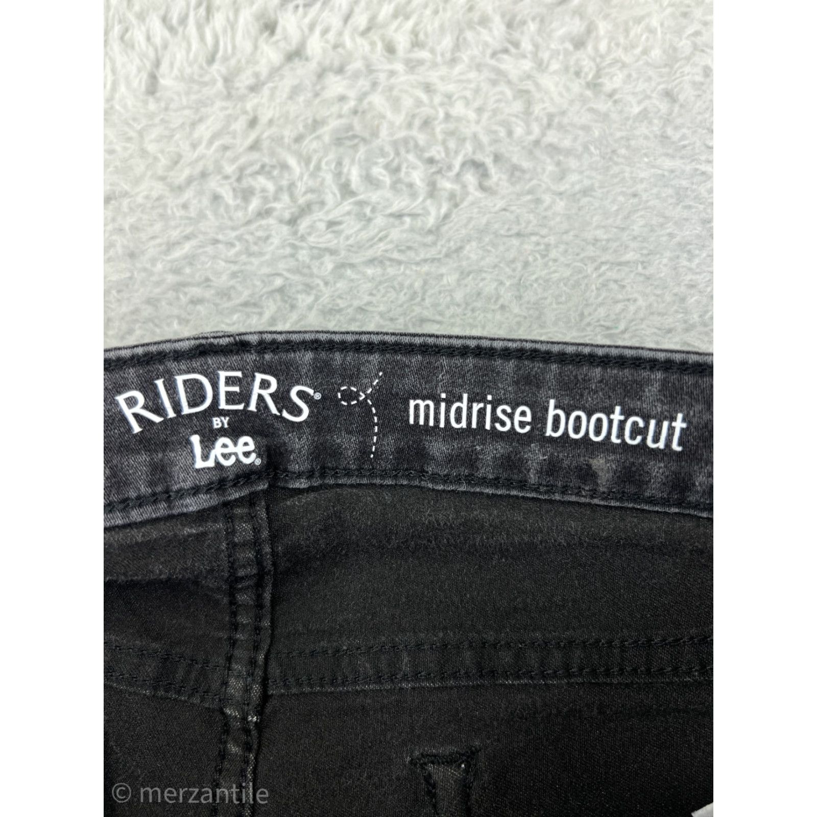 Lee Riders By Lee Jeans Pants Womens 12 Black Denim Bootcut Western Embroidered Denim Jeans Bootcut Womens 12 Black Size 34" / US 12 / IT 48 - 4 Thumbnail