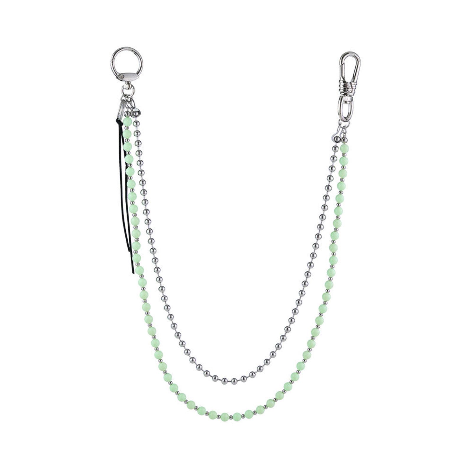Other Double Layered Beaded Wallet Chain Size ONE SIZE - 6 Thumbnail