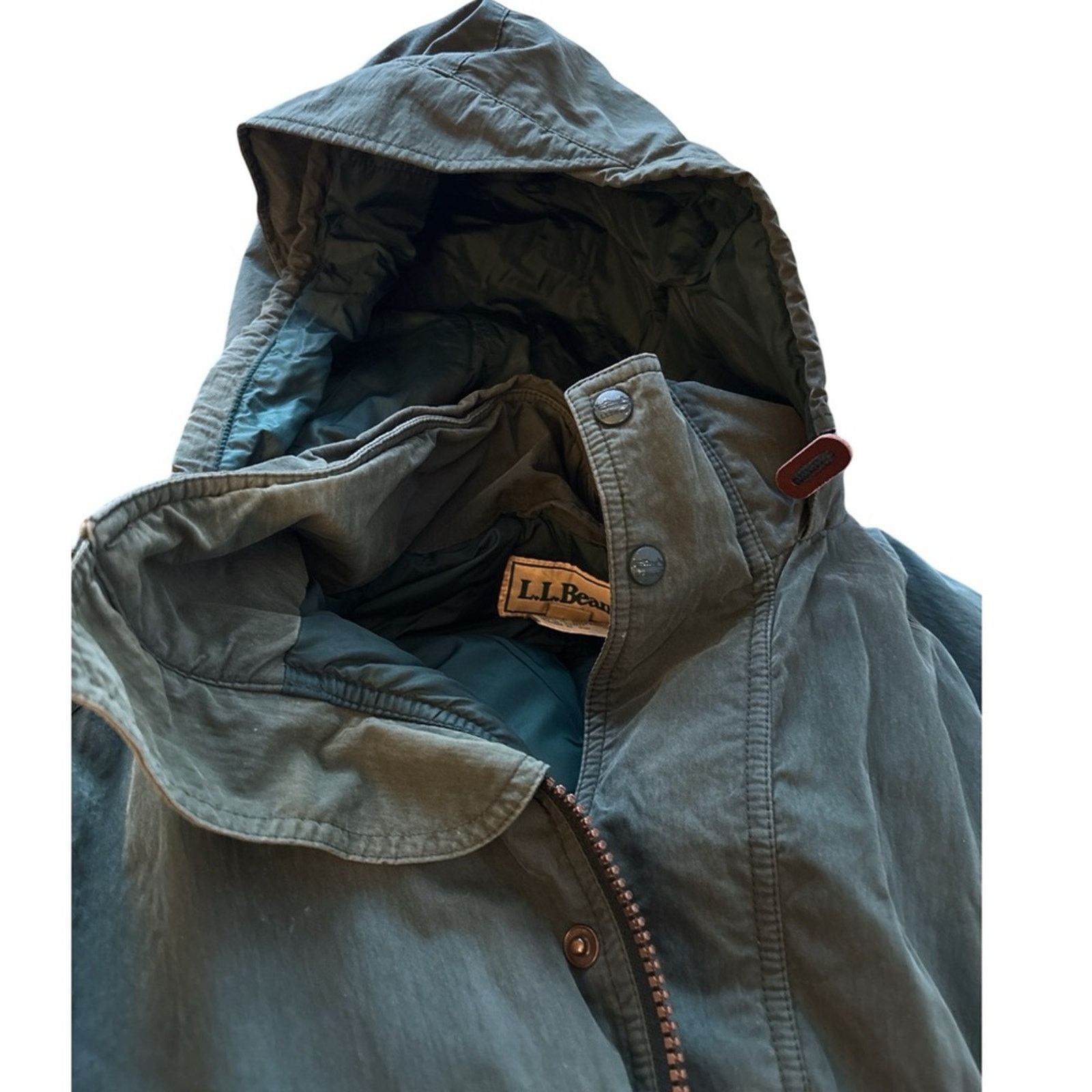 L.L. Bean Men’s L.L. Bean Goose Down Men's Olive Long Puffer Coat Size US L / EU 52-54 / 3 - 2 Thumbnail