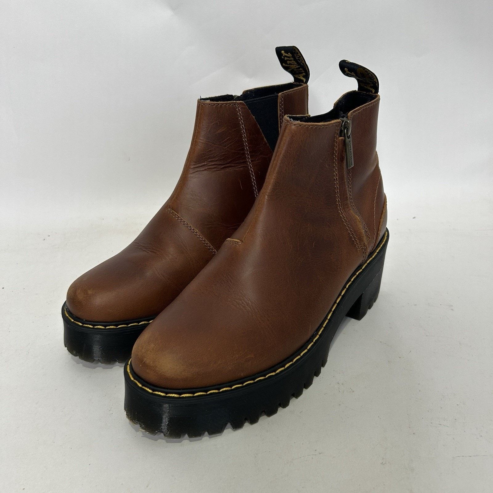 Dr. Martens Dr. Martens Rometty II Platform Zip-Up Chelsea Boots “Brown” Size US 9 / IT 39 - 3 Thumbnail