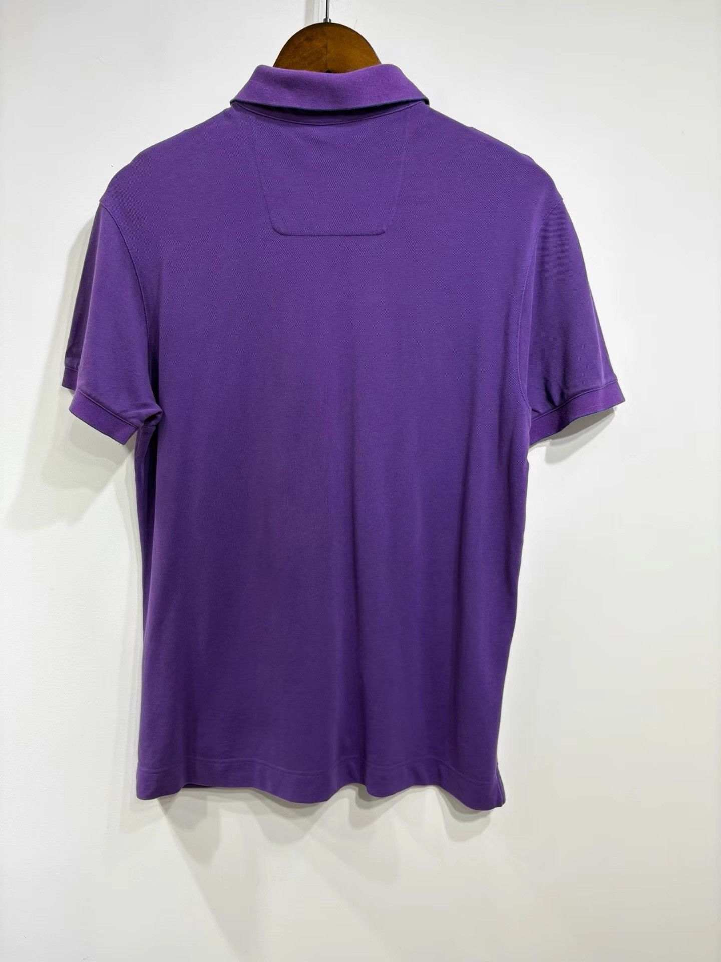 Z Zegna ZEGNA Men's Purple Short Sleeve Polo Shirt K29 Size US M / EU 48-50 / 2 - 2 Thumbnail