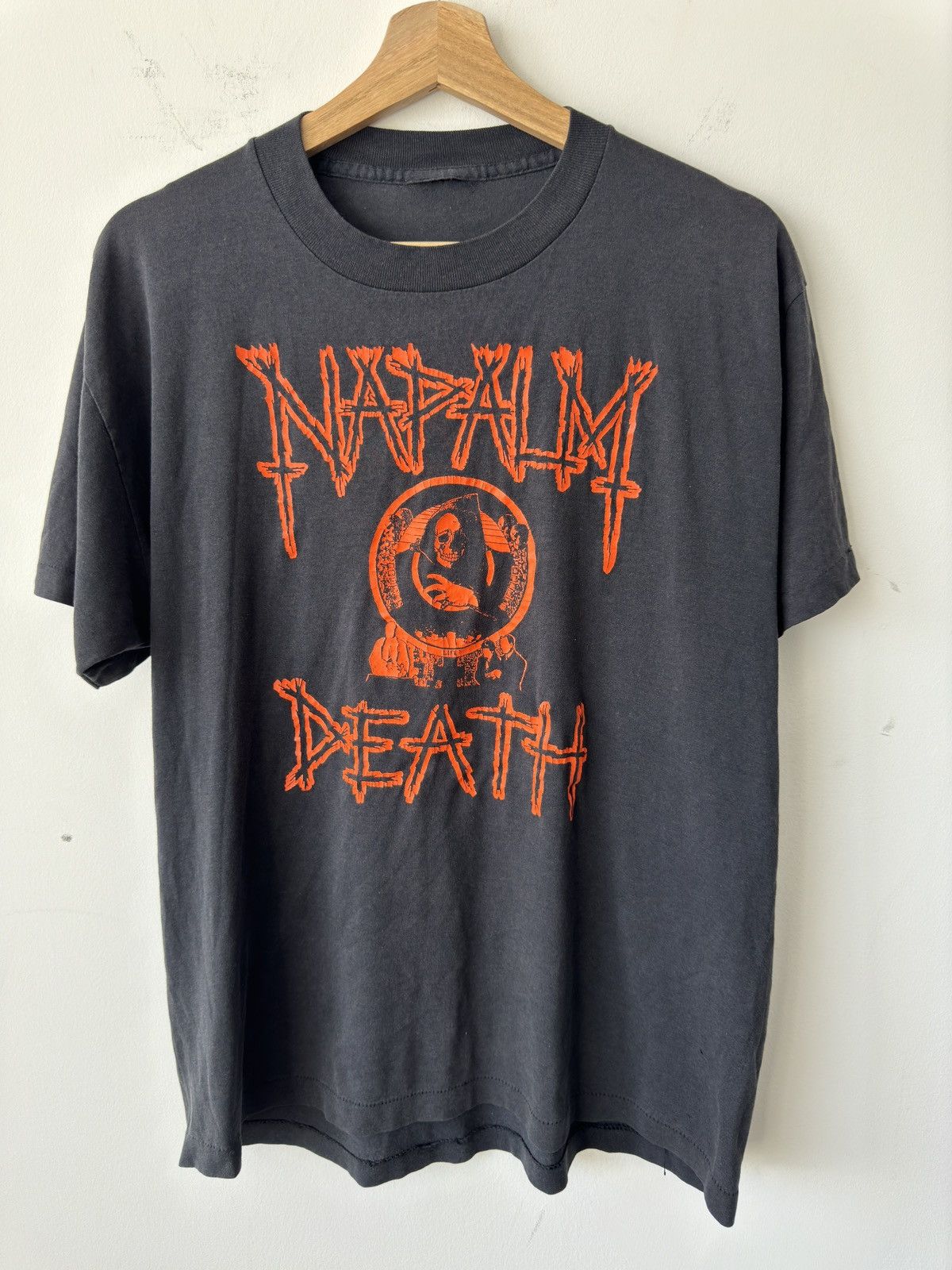 Vintage 90s Napalm Death Single Stitch Shirt Size US XL / EU 56 / 4 - 1 Thumbnail