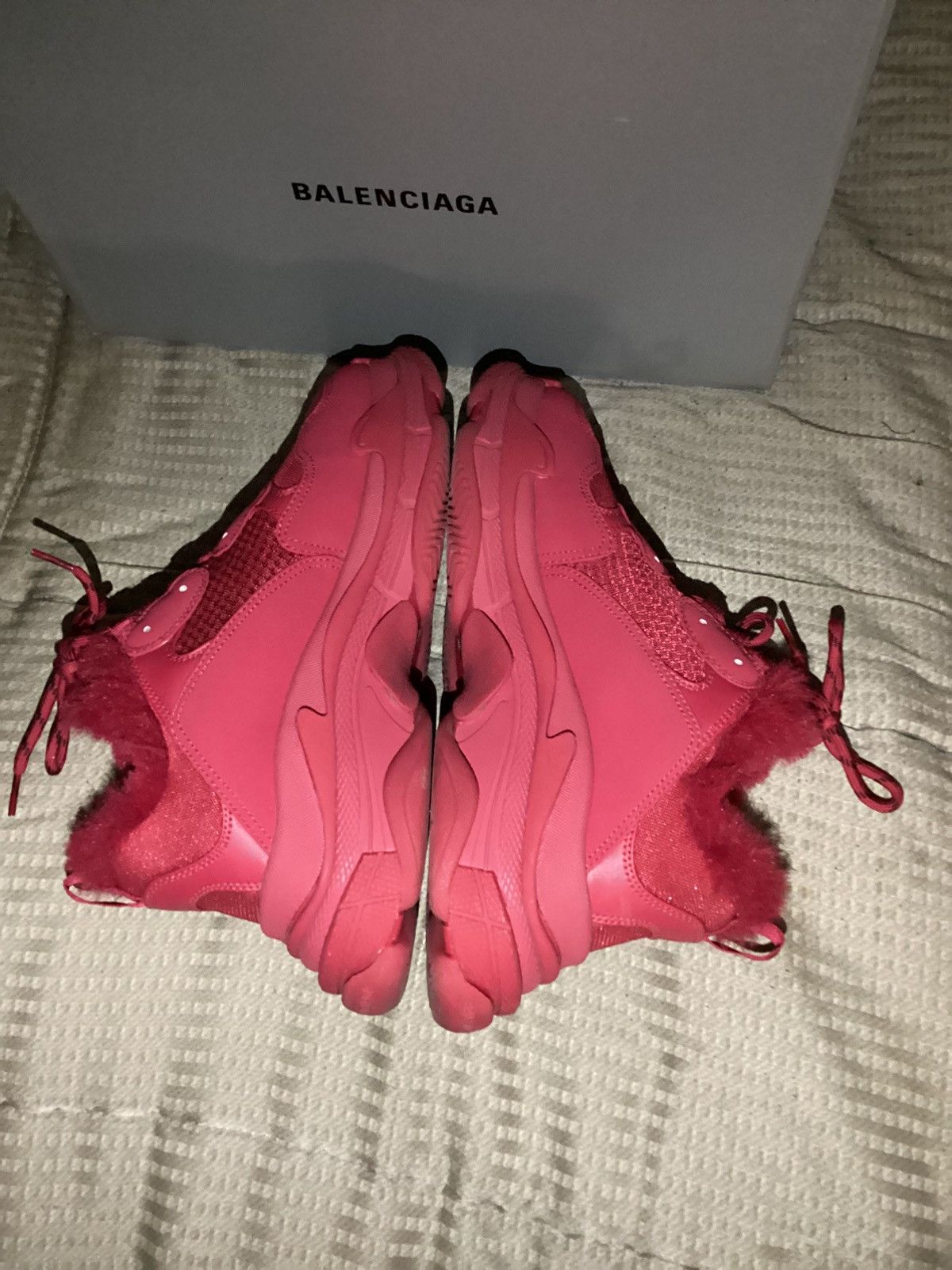 Balenciaga Balenciaga Triple S Faux Fur Size US 11 / EU 44 - 4 Thumbnail