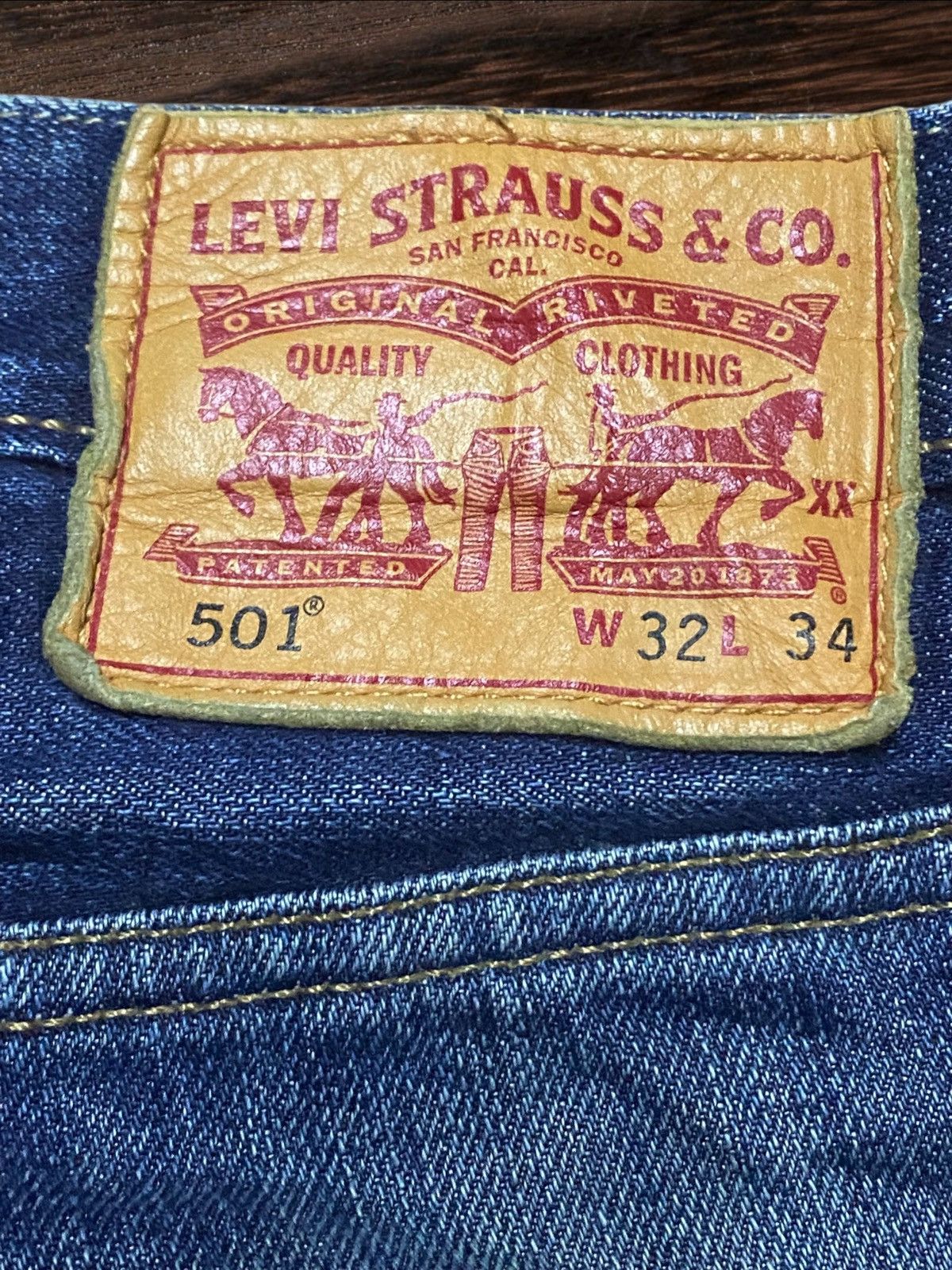 Levi's Vintage Levis 501 Mud Wash Distressed Full Button Loose Jean Size US 32 / EU 48 - 14 Thumbnail