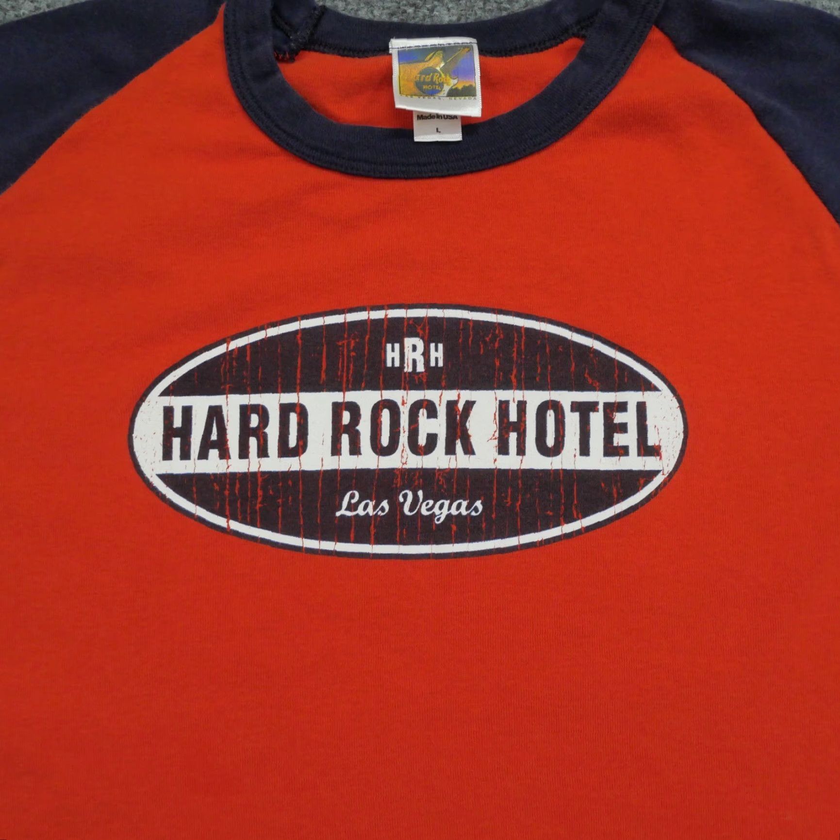 Hard Rock Cafe VINTAGE Hard Rock Cafe T Shirt Womens L Orange Las Vegas Y2K Size L / US 10 / IT 46 - 2 Thumbnail