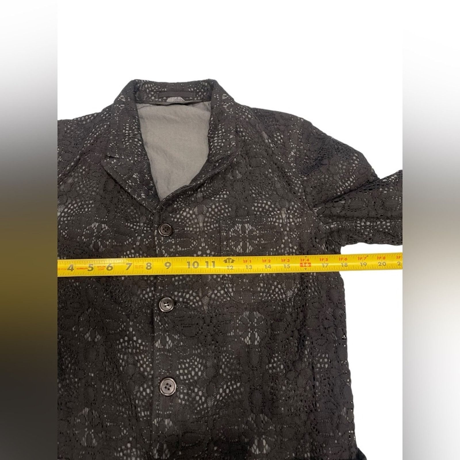 Comme des Garcons COMME des GARCONS HOMME PLUS Lace Tailored Jacket Size M / US 6-8 / IT 42-44 - 7 Thumbnail