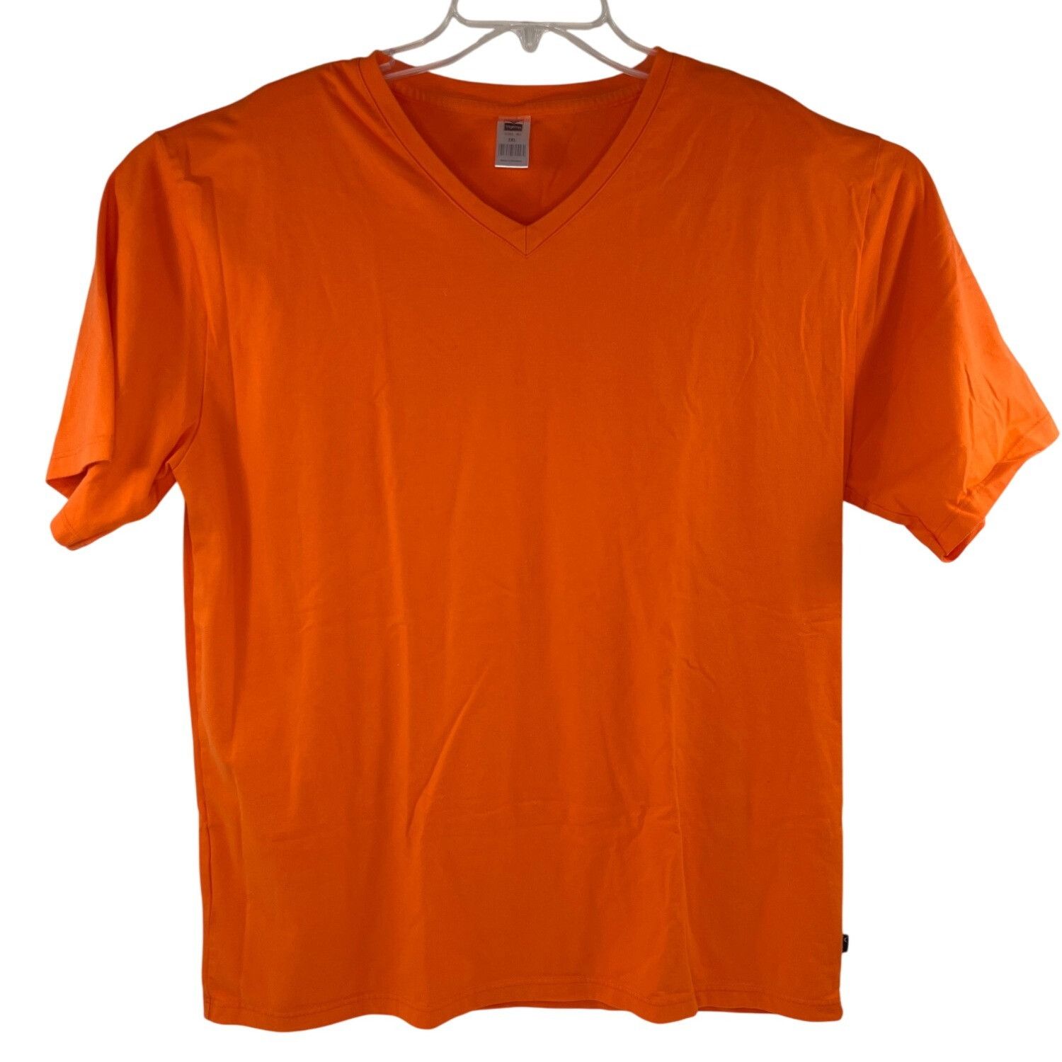 Other Trigema Mens Orange V-Neck T-Shirt 2XL Deluxe 100% Cotton Ma Size US XXL / EU 58 / 5 - 1 Thumbnail