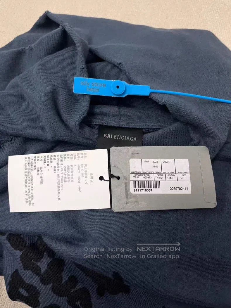 Balenciaga Balenciaga Logo Pattern Print Long Sleeve Sweatshirt Size US M / EU 48-50 / 2 - 5 Thumbnail