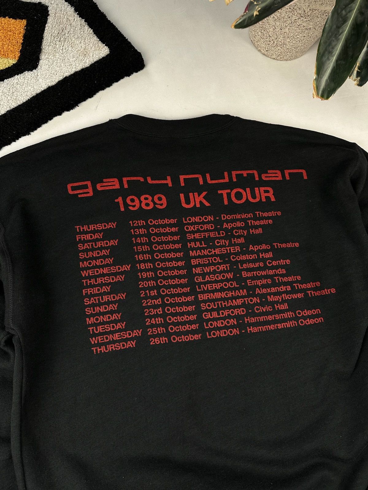 Band Tees Vintage Gary numan sweatshirt boxy 80s Size US L / EU 52-54 / 3 - 6 Thumbnail