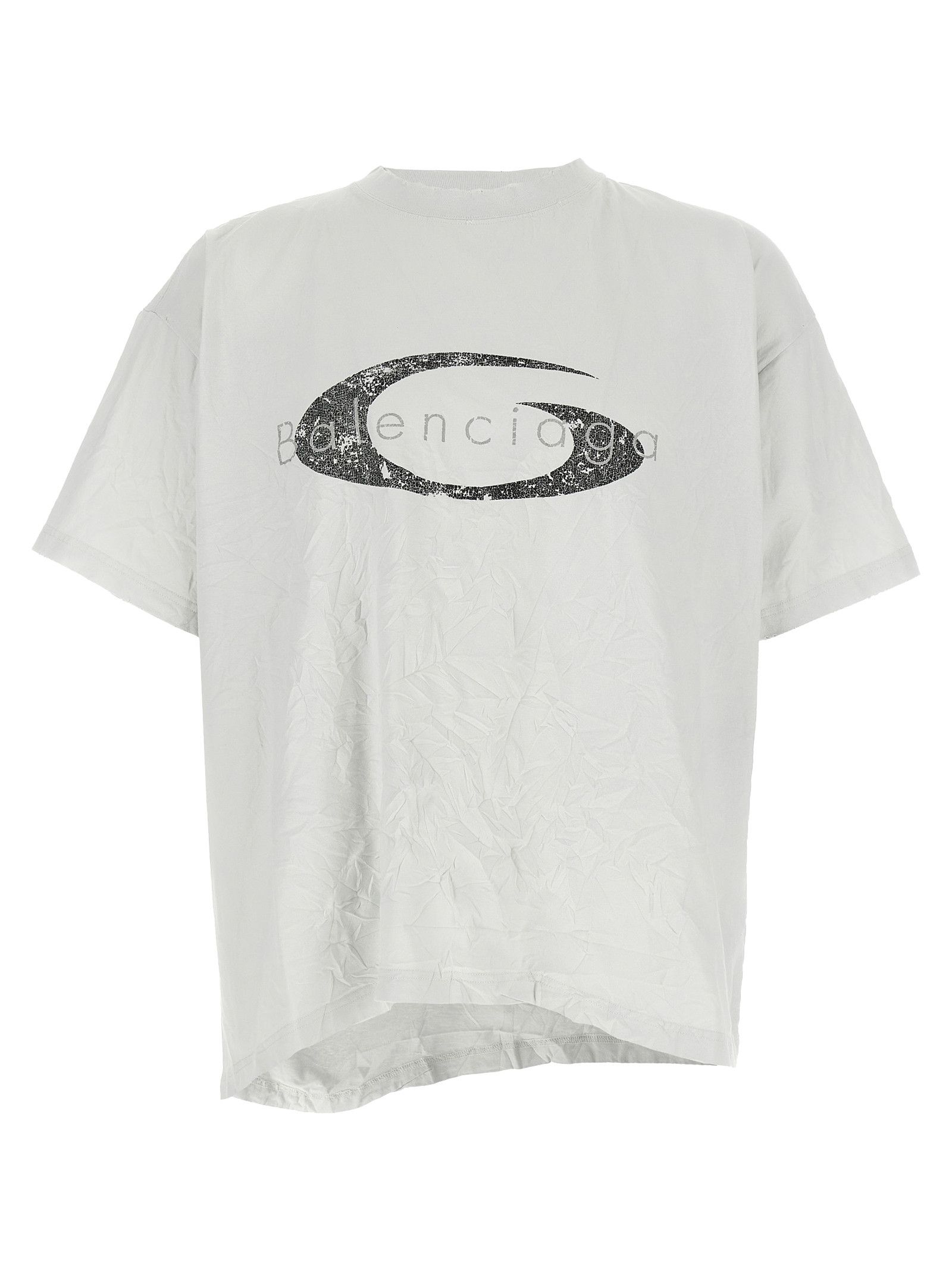 Tシャツ・カットソー Balenciaga Crinkled effect T-shirt Balenciaga Crinkled Effect T-shirt in Black for Men | Lyst