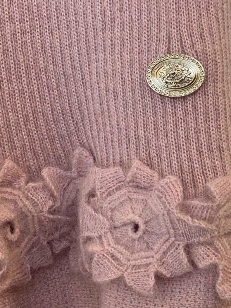 Chanel Chanel Pink three-dimensional crochet knitted dress Size XS / US 0-2 / IT 36-38 - 3 Thumbnail