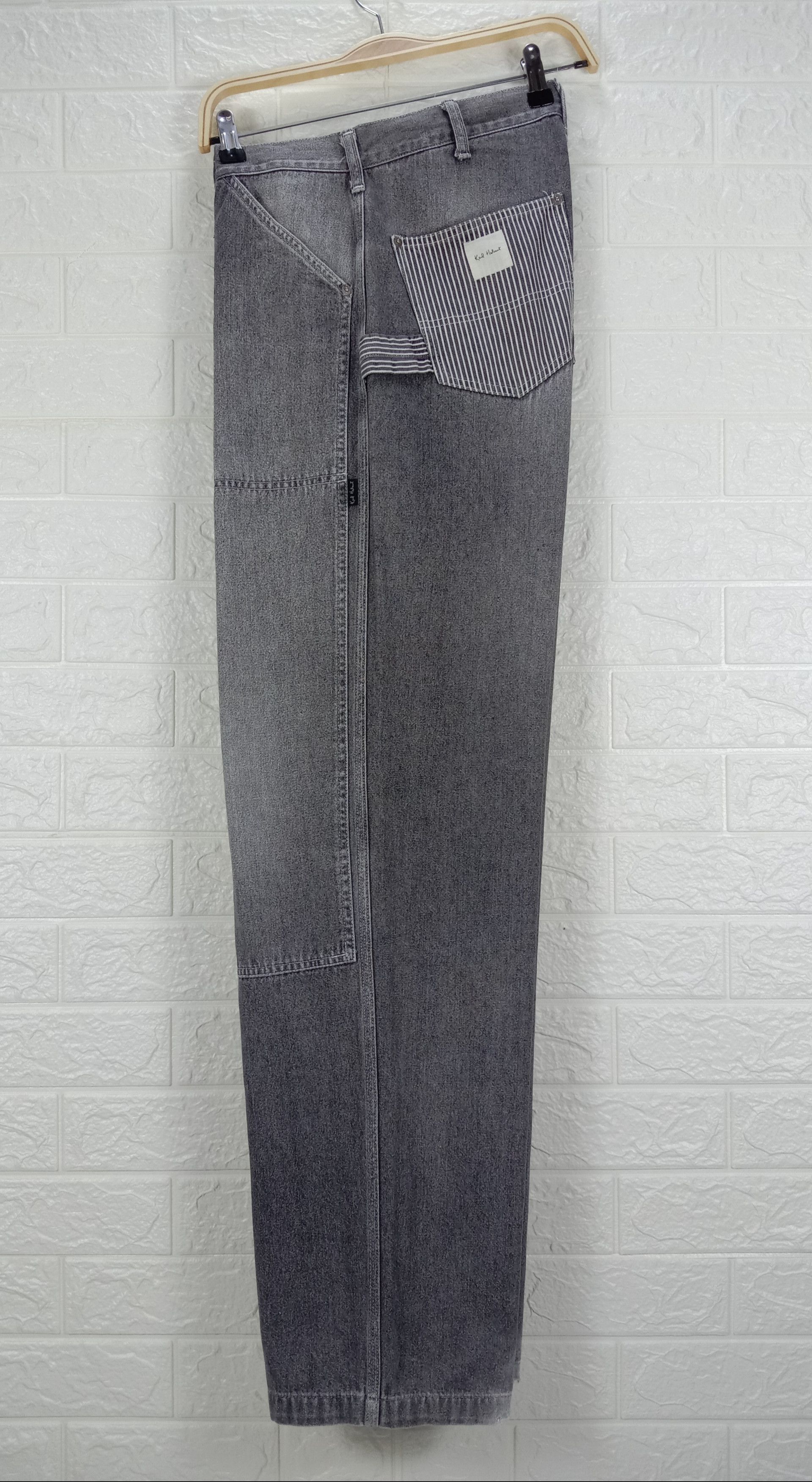 Japanese Brand Baggy Jeans Karl Helmut Double Knee Carpenter Wide Denim Size US 30 / EU 46 - 10 Thumbnail