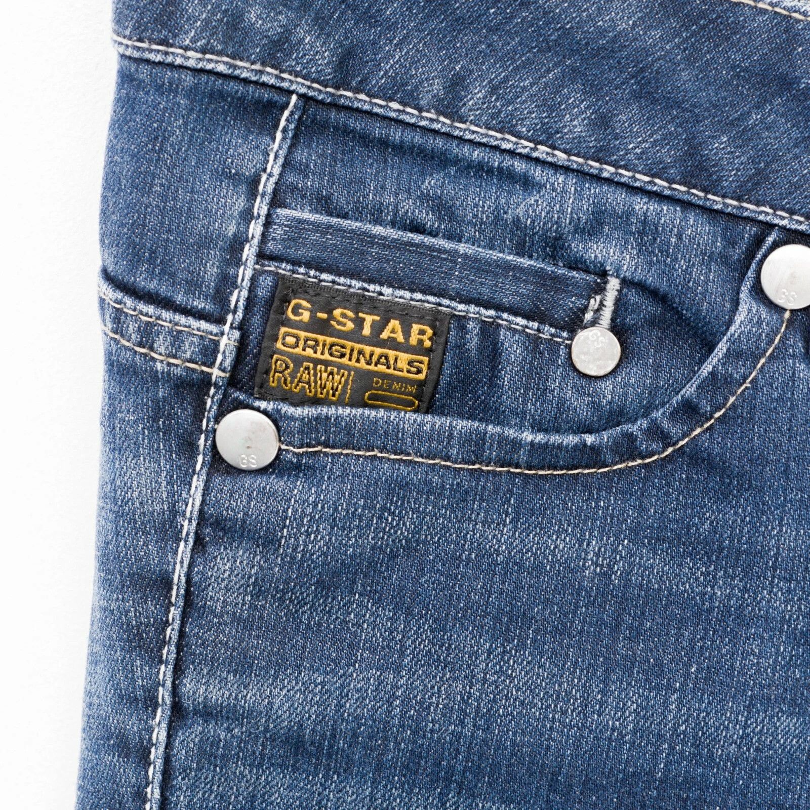G-Star Raw Midge Straight Women W25 L32 Navy Jeans Trousers Stretch Size 25" / US 0 / IT 36 - 3 Thumbnail